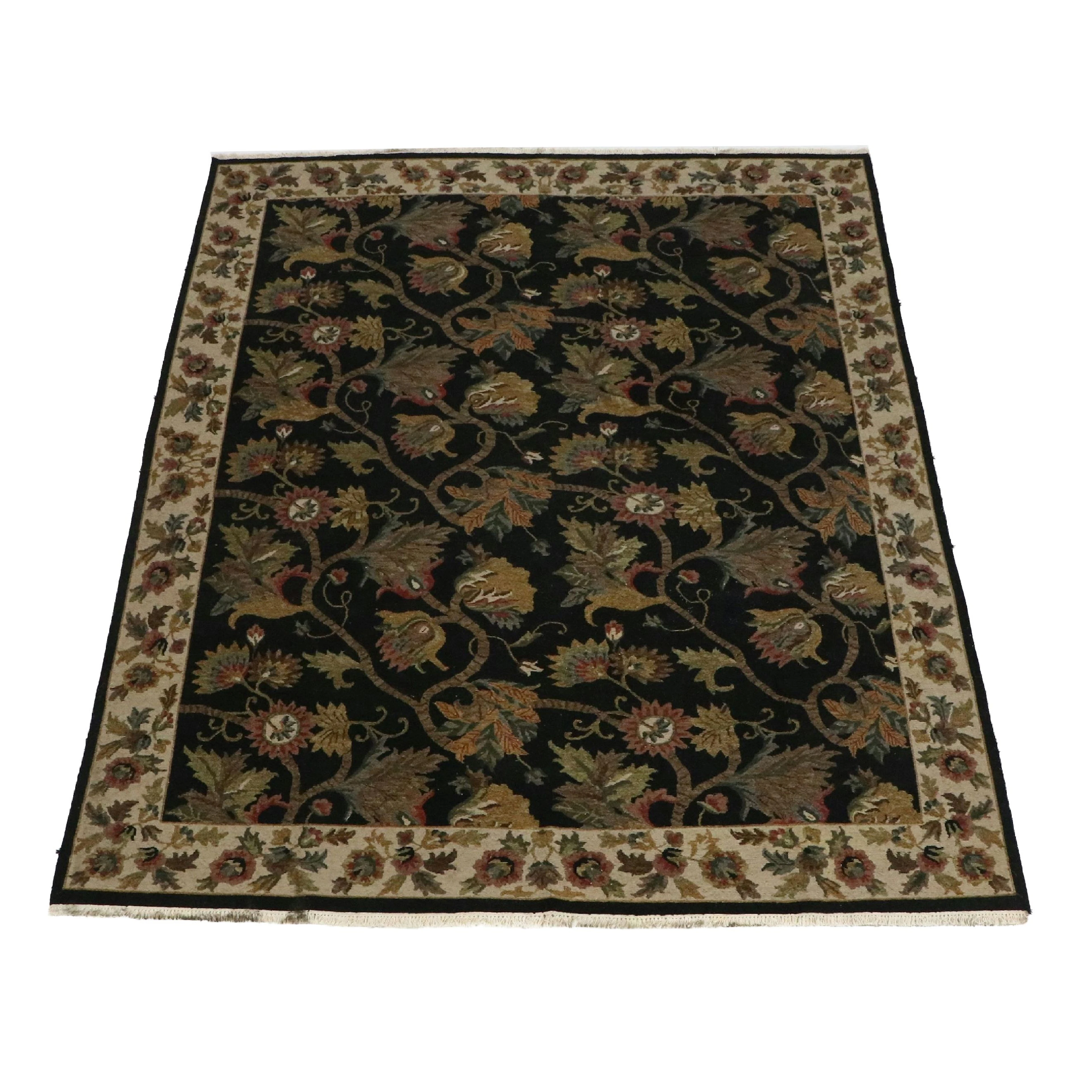 8'2 x 10'2 Handwoven Indian Soumak Area Rug