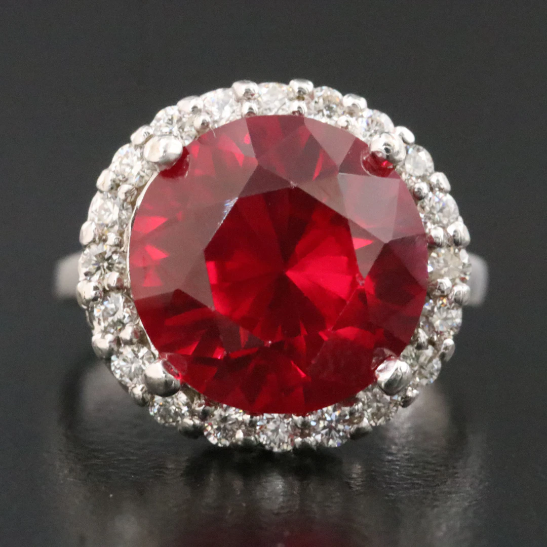 14K Ruby and Diamond Ring