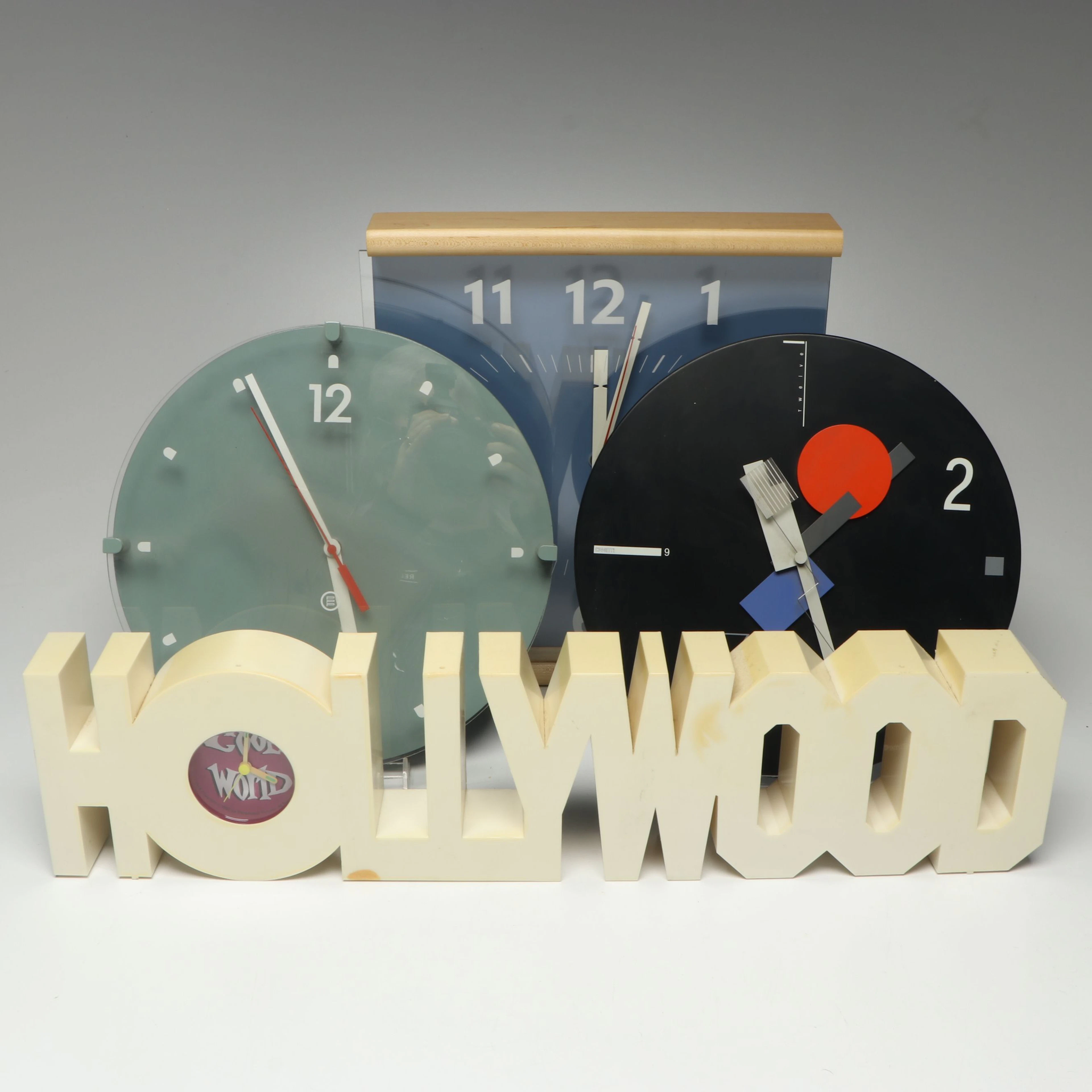 Vintage Canetti "Artime Collection" and More Modern Wall Clocks