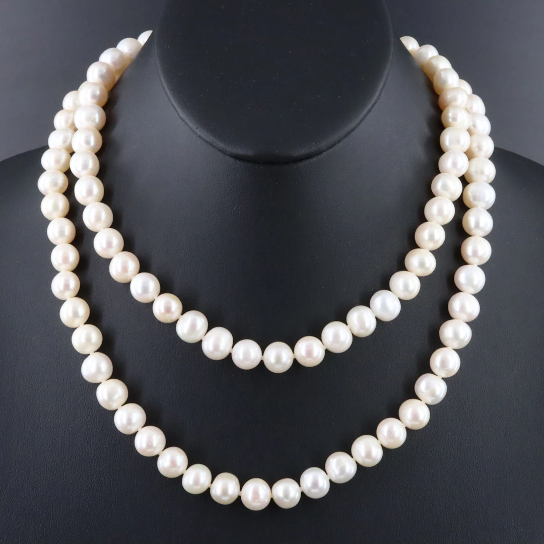 Pearl Necklace with 14K Clasp