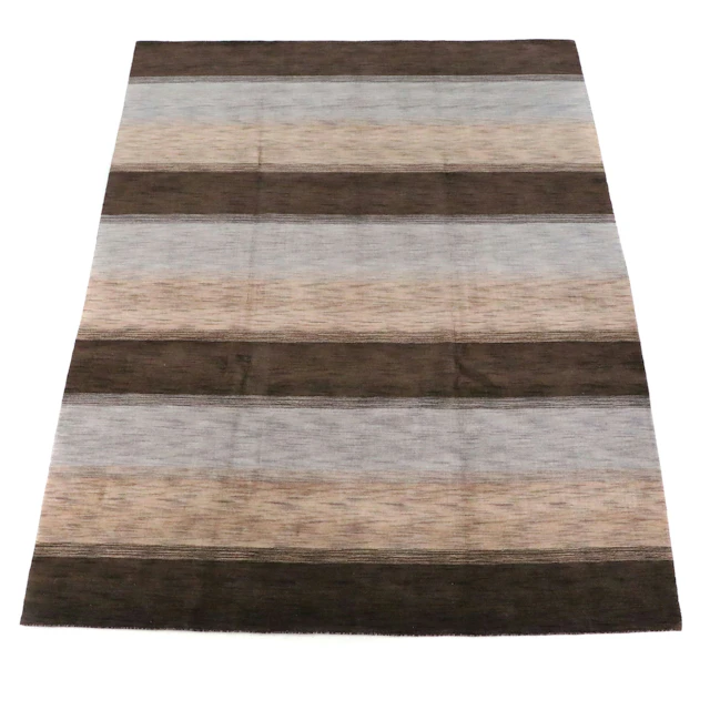 9' x 12'1 Hand-Knotted Indo-Persian Gabbeh Room-Sized Rug