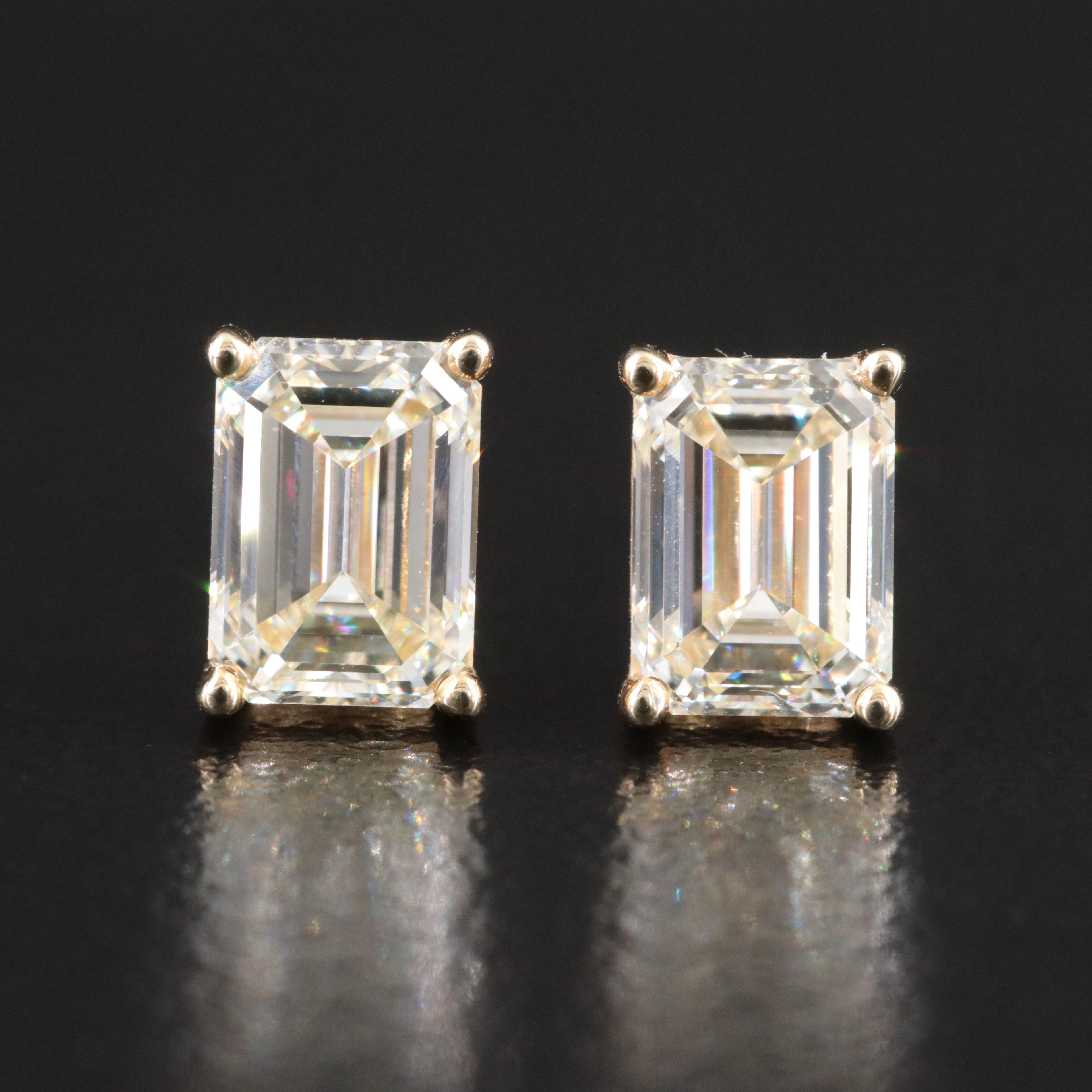 14K 2.02 CTW Internally Flawless Diamond Earrings