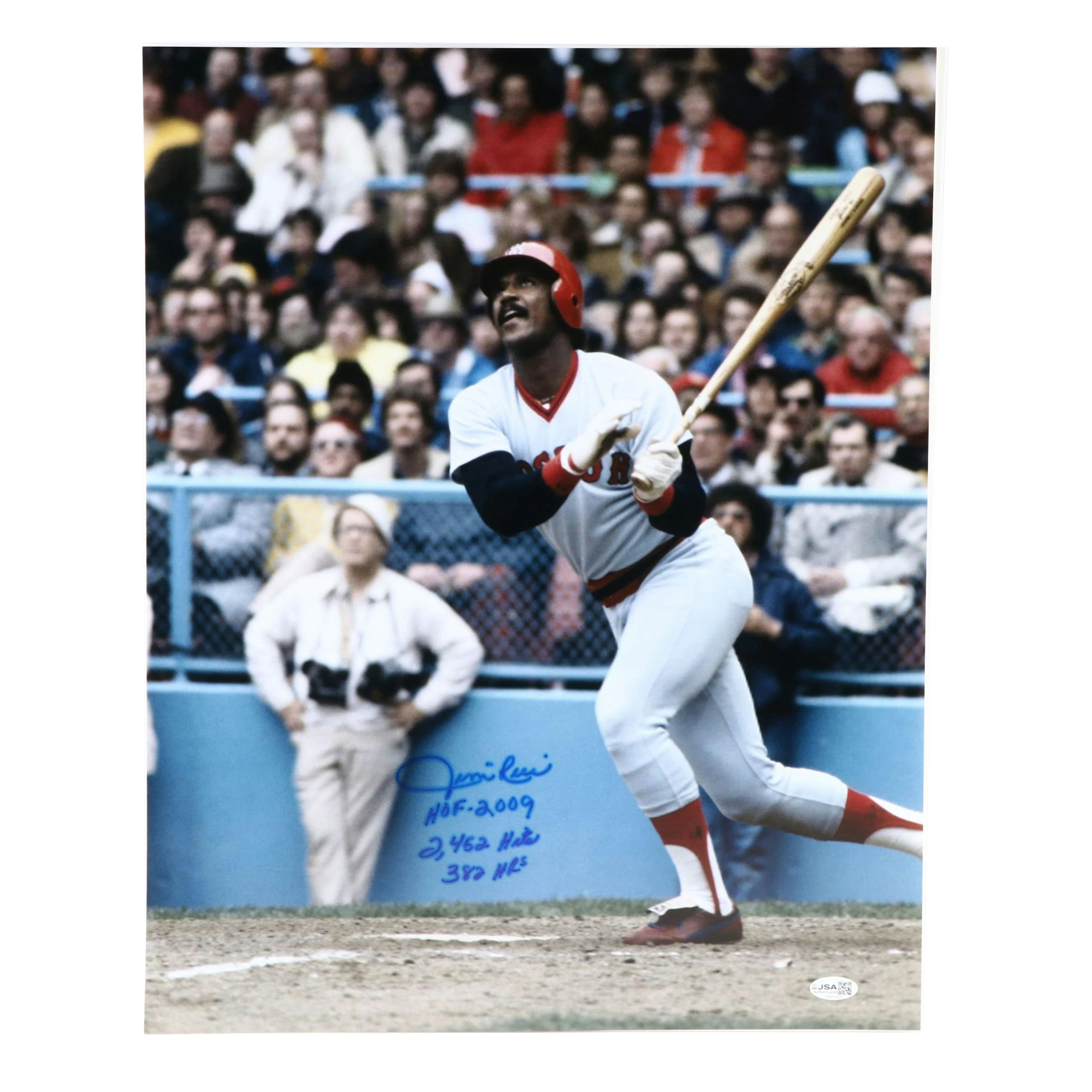 Jim Rice Signed Boston Red Sox Baseball Print, JSA