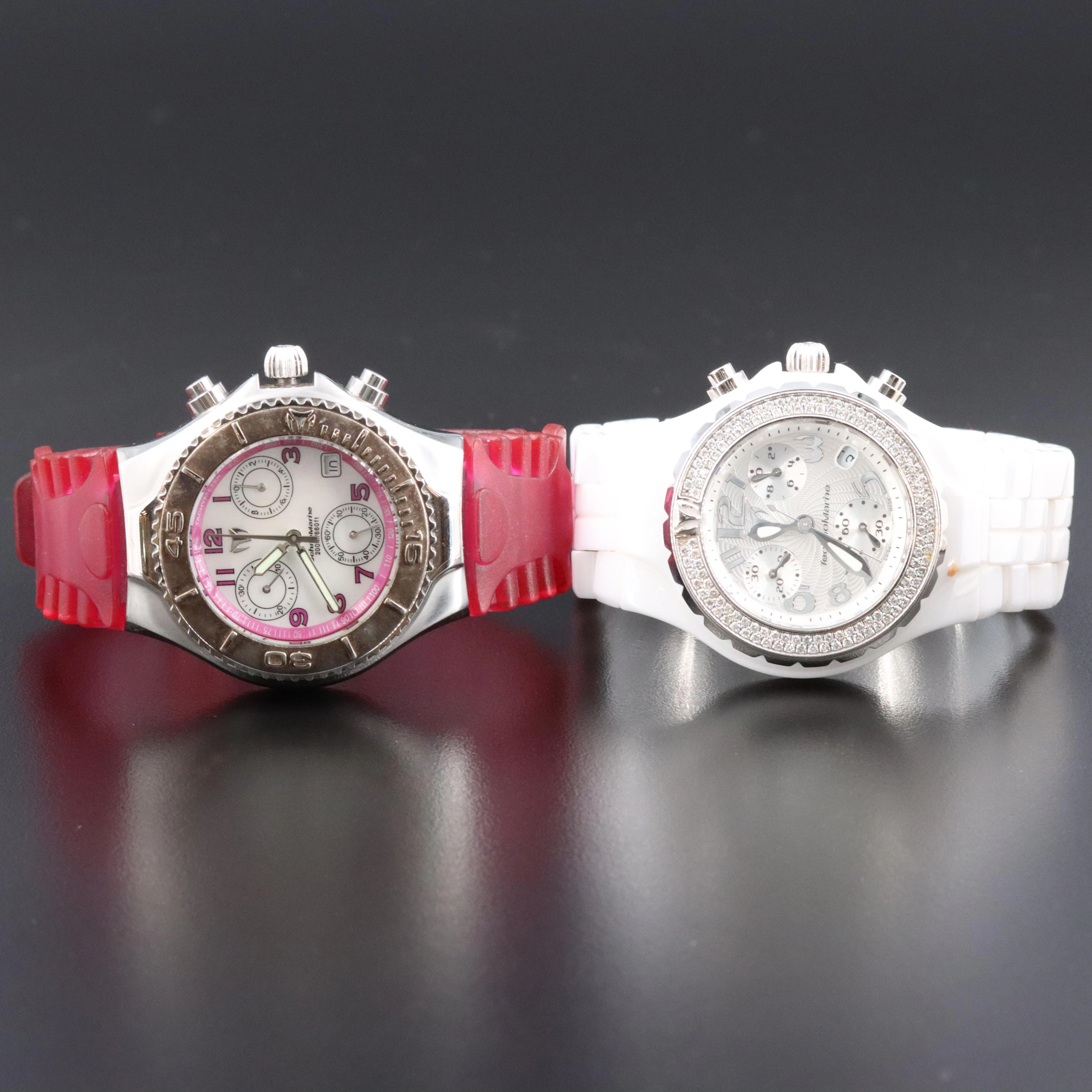 TechnoMarine Ceramic & Steel Chronograph Quartz Watches