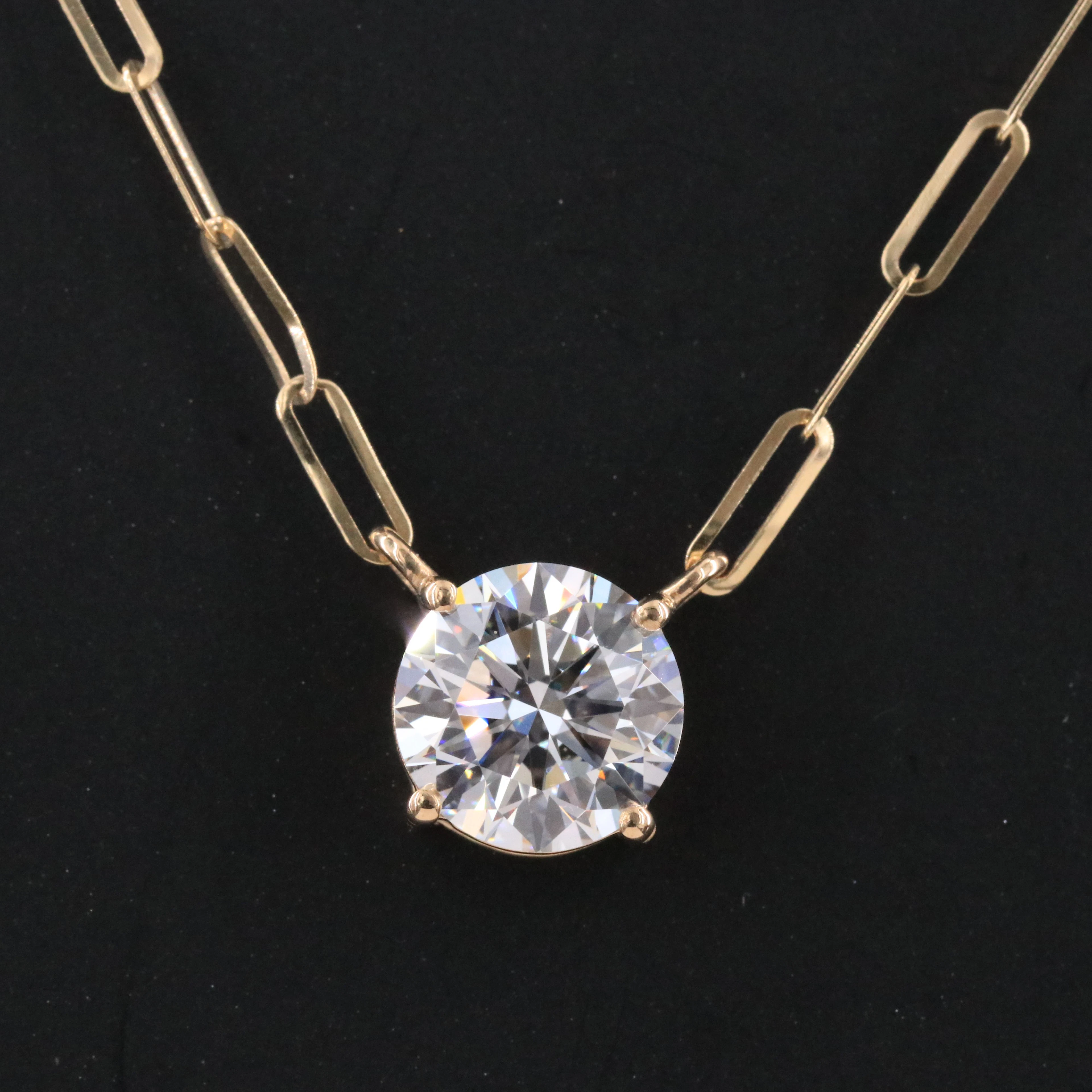14K 1.72 CT Lab Grown Diamond Necklace with IGI Report