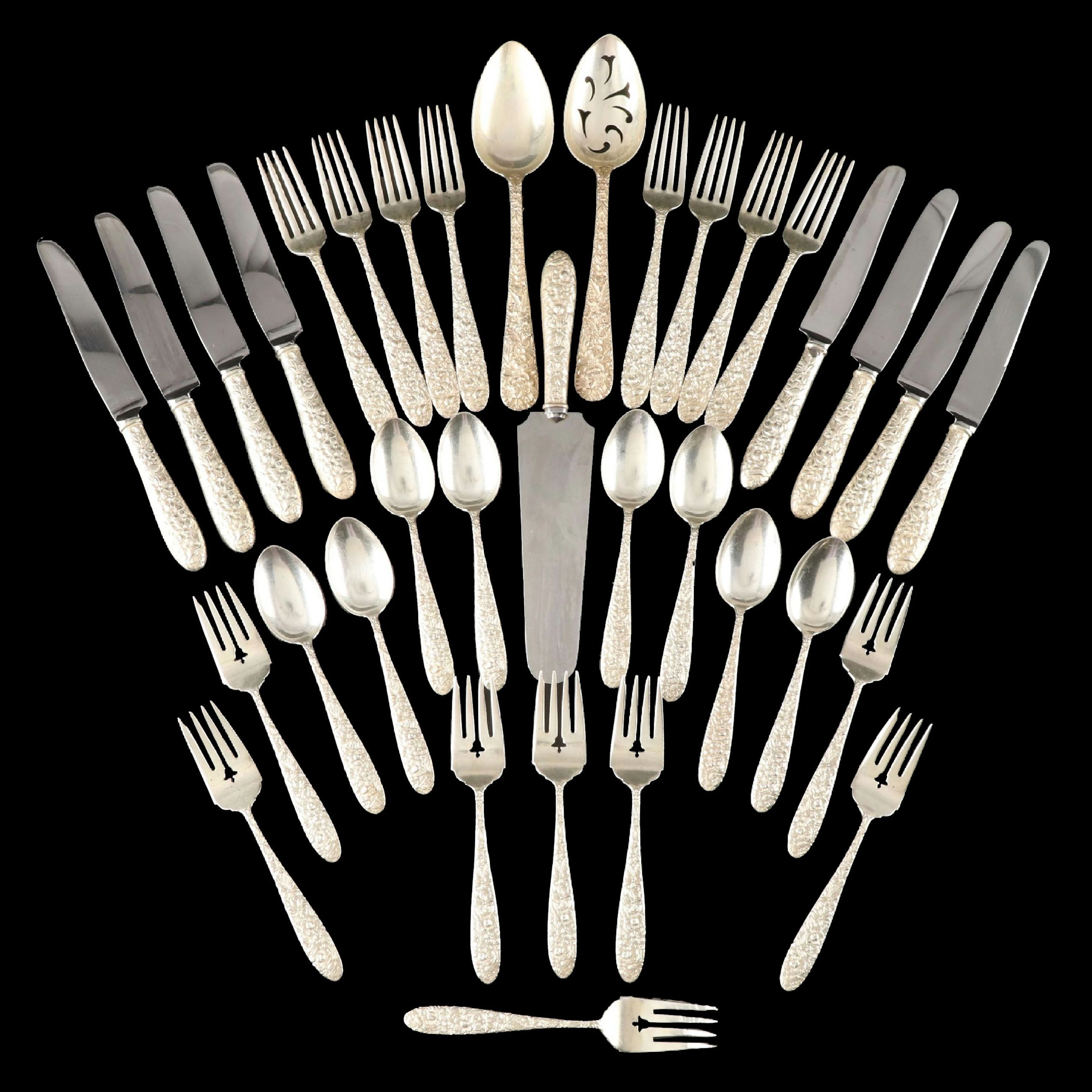 Kirk Stieff "Stieff Rose" Sterling Silver Flatware