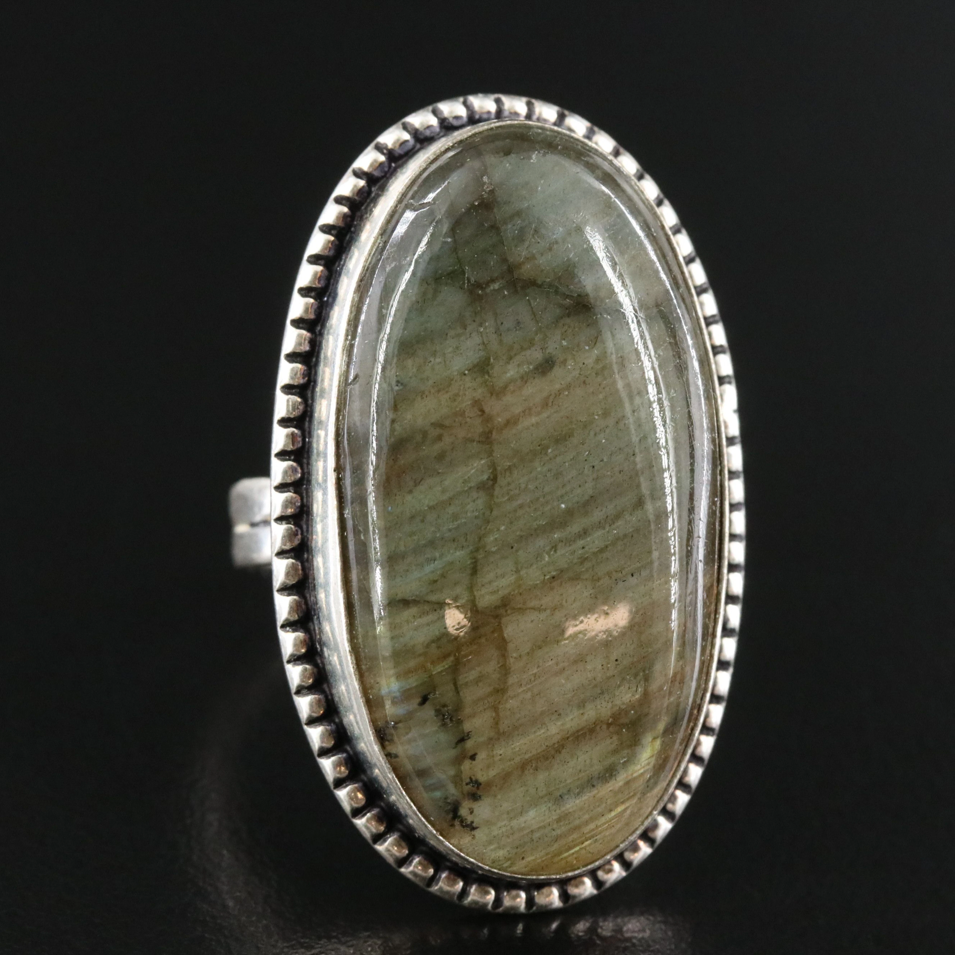 Sterling Labradorite Ring