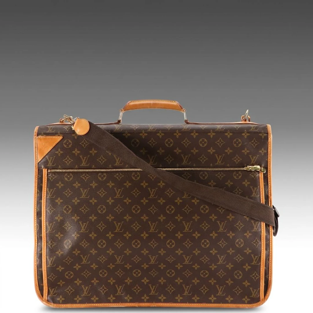 Louis Vuitton Folding Garment Bag in Monogram Canvas and Vachetta Leather