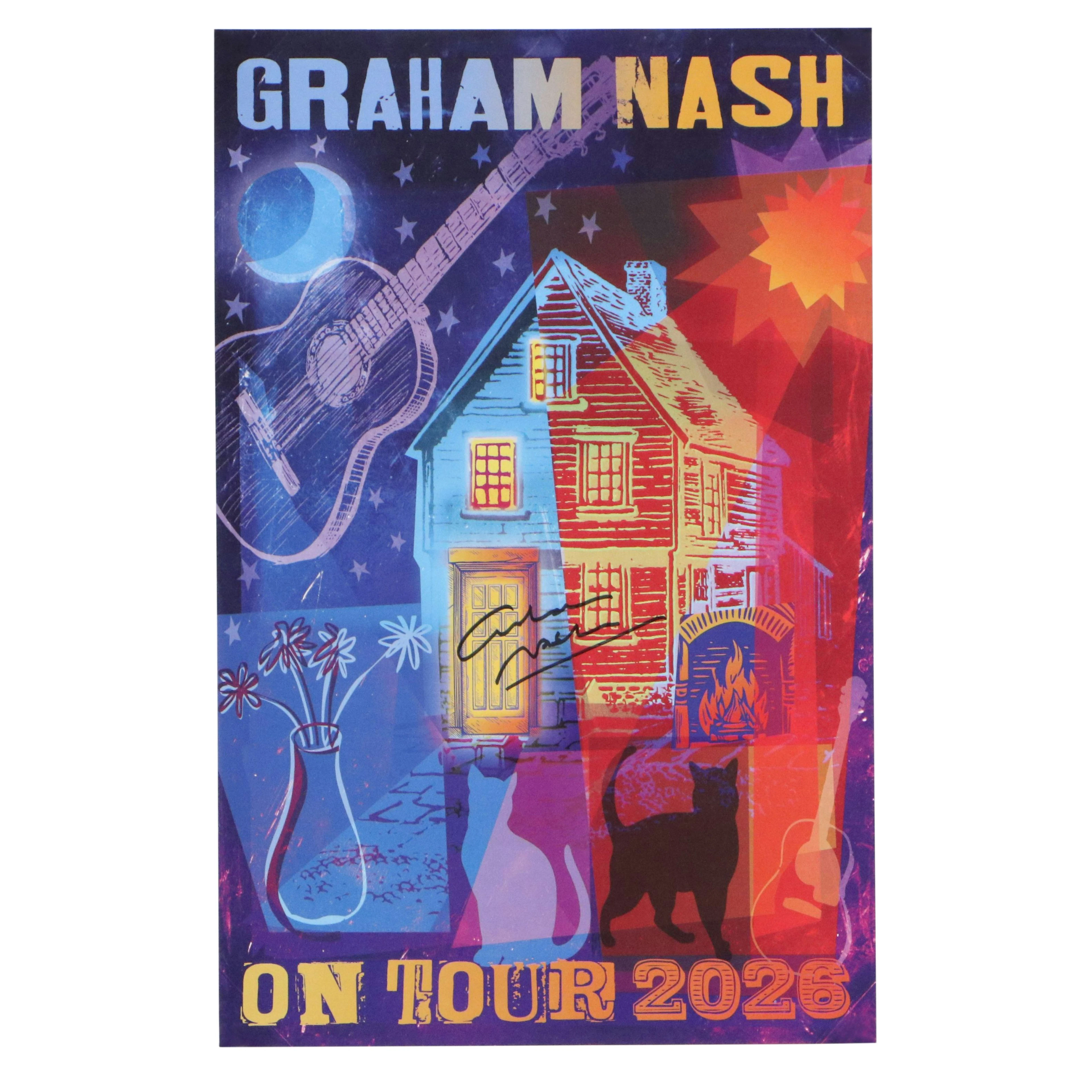 Graham Nash Offset Lithograph Concert Poster, 2026