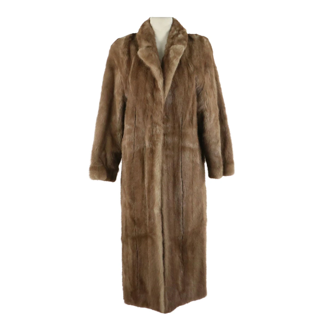 Dark Pastel Mink Fur Coat from Kotsovos, Vintage