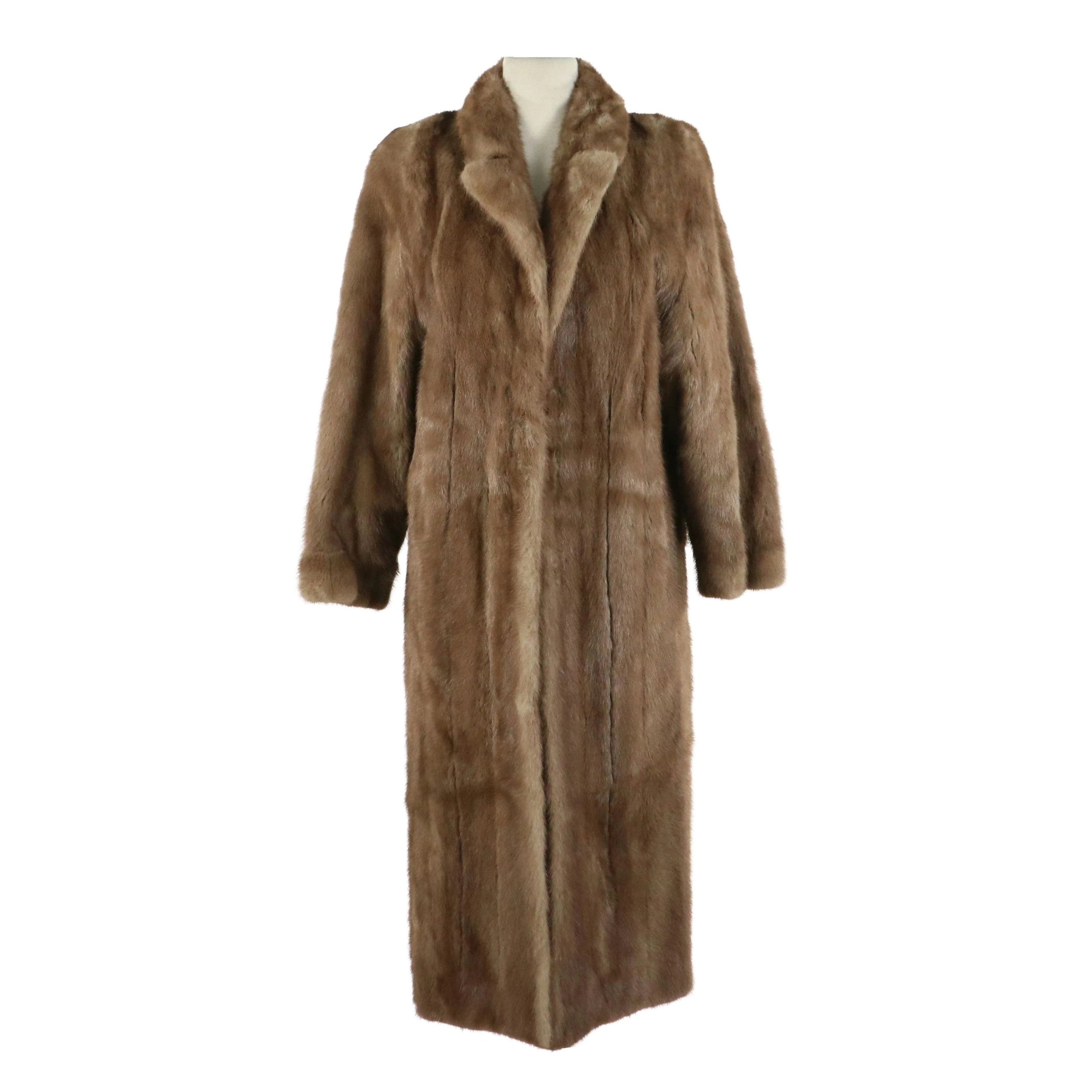 Dark Pastel Mink Fur Coat from Kotsovos, Vintage