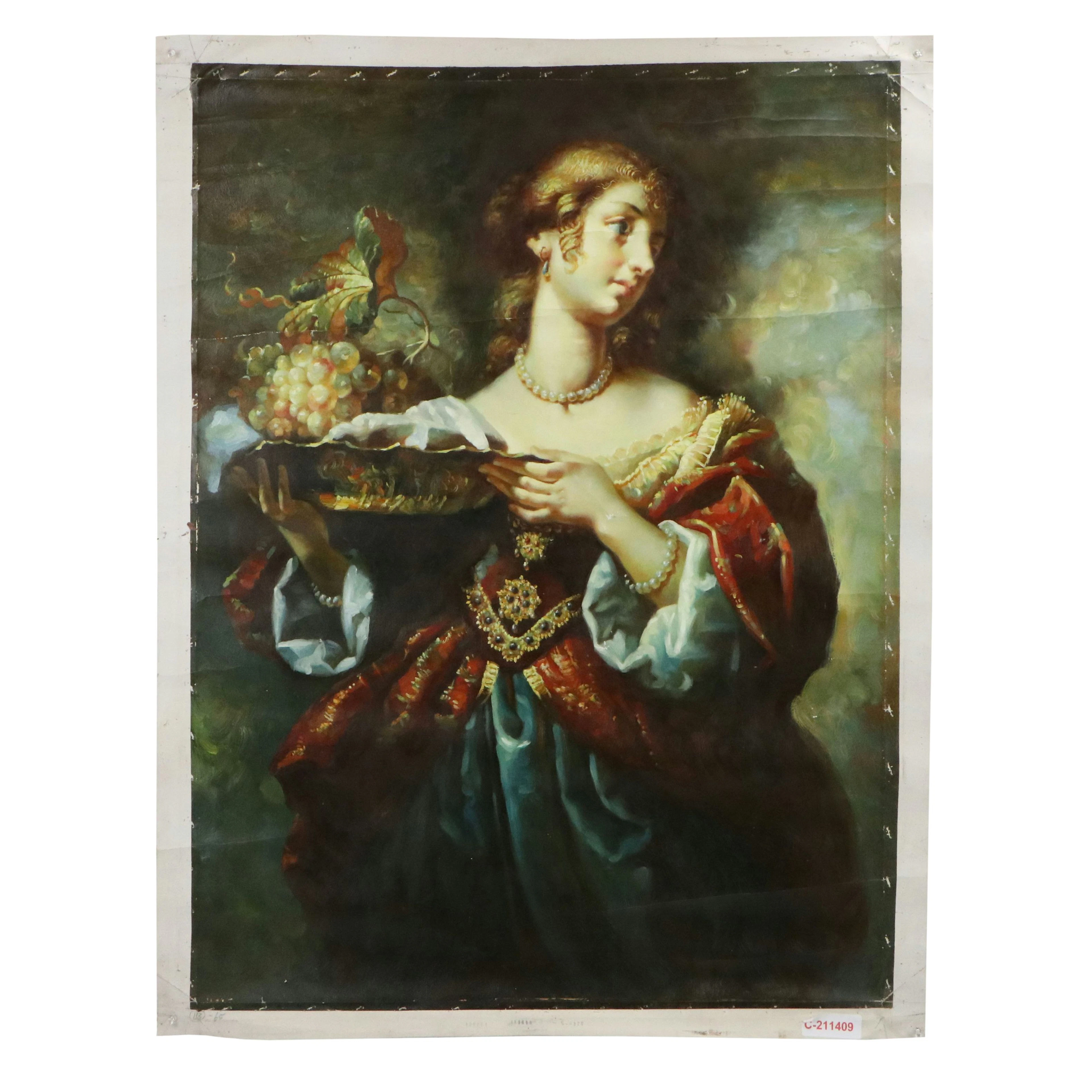 Oil Painting After Carlo Dolci "Salome with the Head of St. John the Baptist"