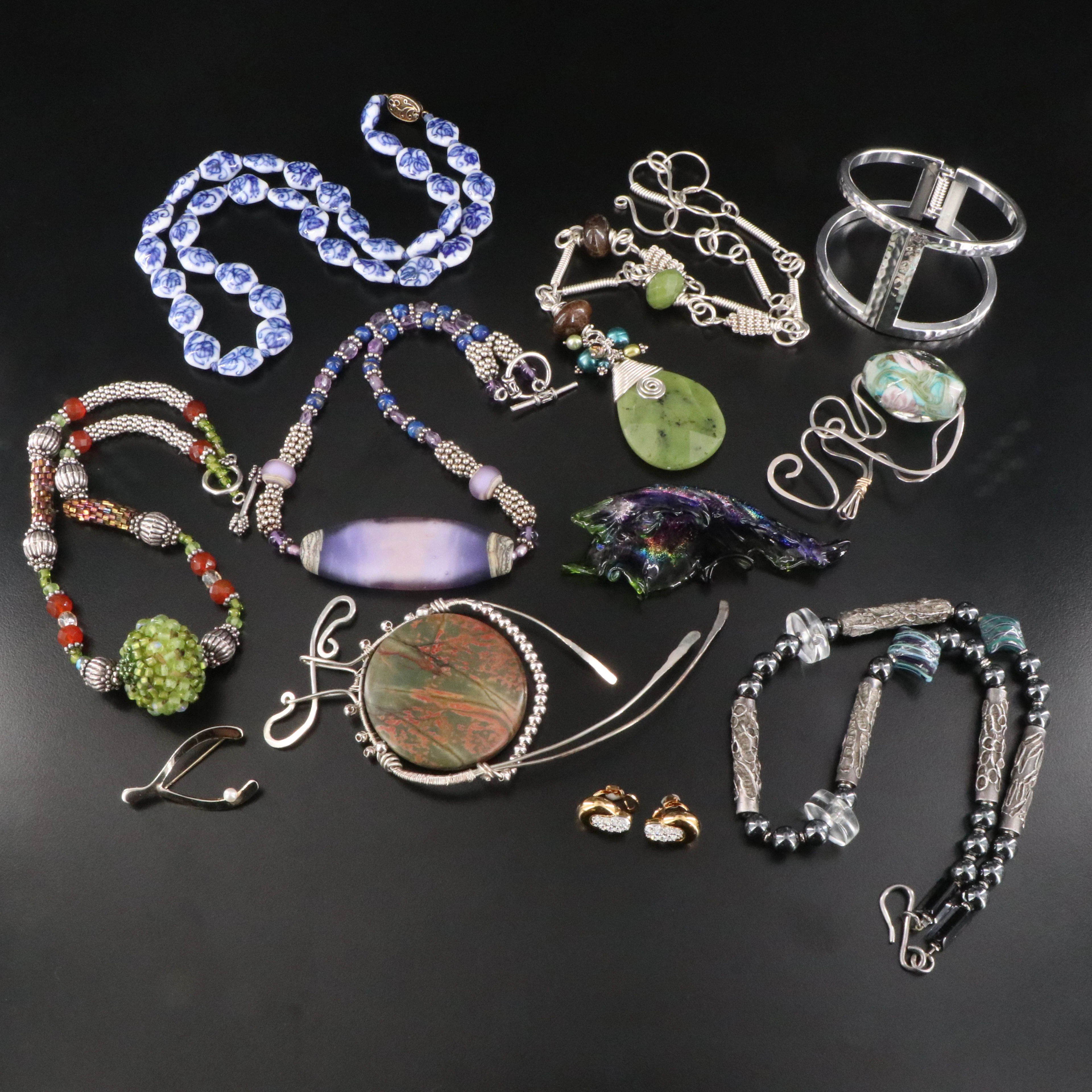 Jewelry Assortment Including Sterling and Swarovski