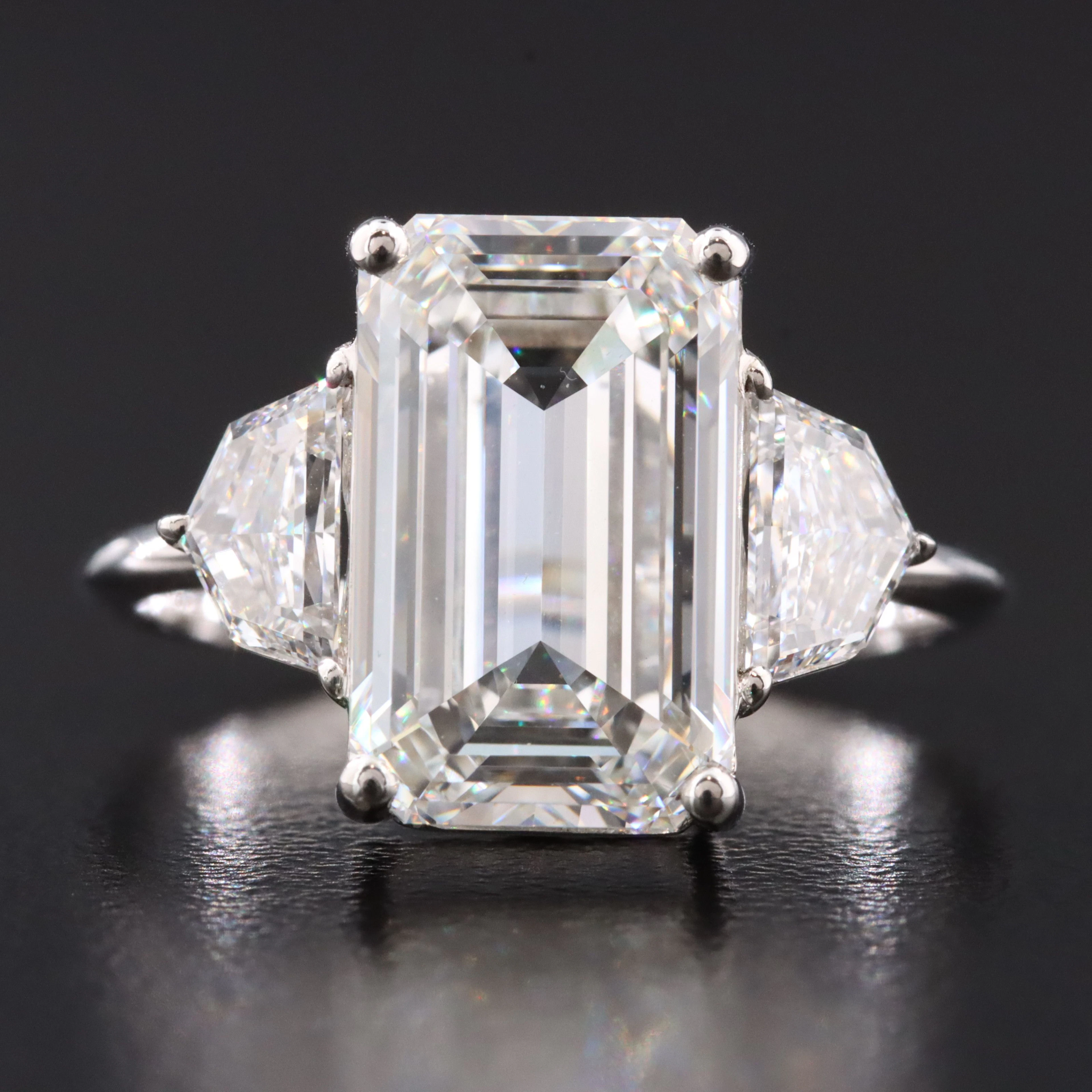 14K 5.41 Lab Grown Diamond Ring with IGI Report