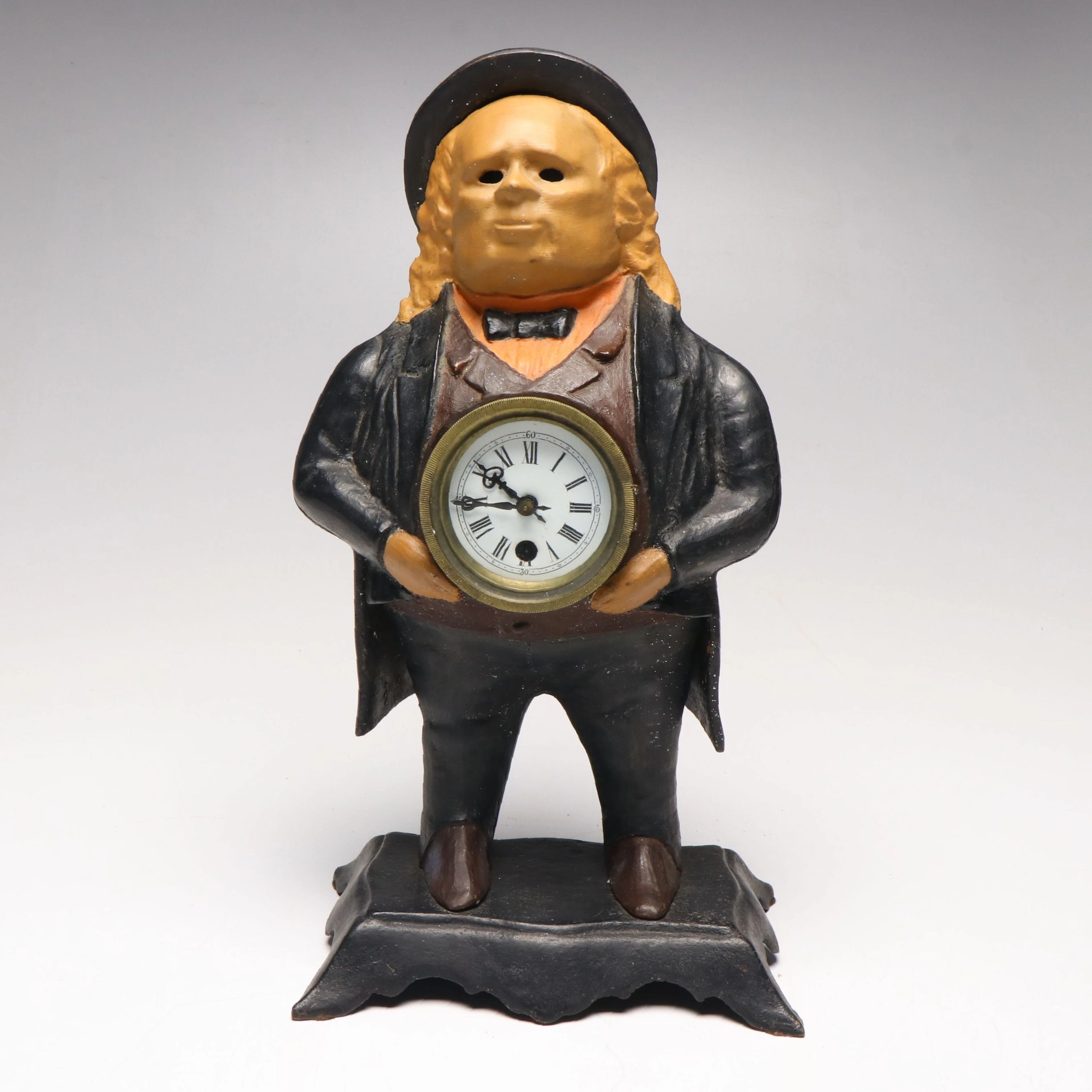 Bradley & Hubbard "Blinking Eye" Cast Iron Novelty Clock, 1857