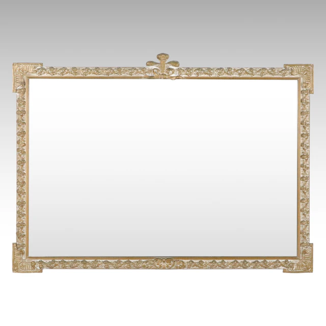 Louis XV Style Gold Finished Rectangular Wall Mirror