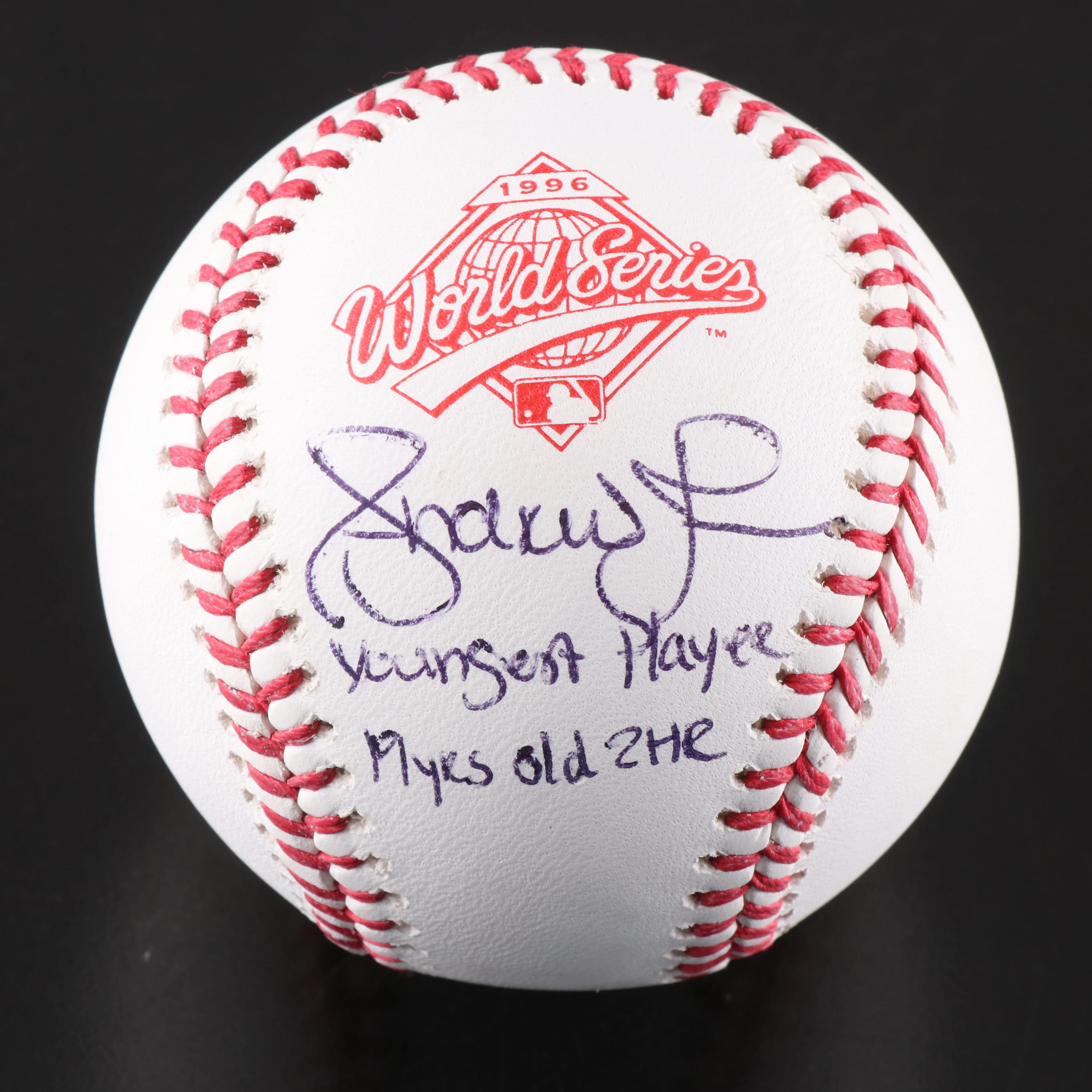 Andruw Jones Signed 1996 Rawlings Official World Series Baseball, JSA