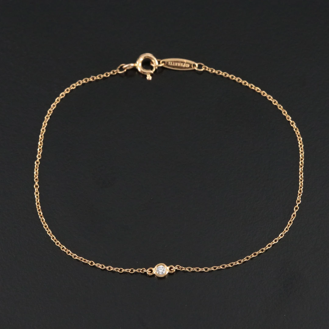 Elsa Peretti for Tiffany & Co. 18K Diamond Solitaire Bracelet