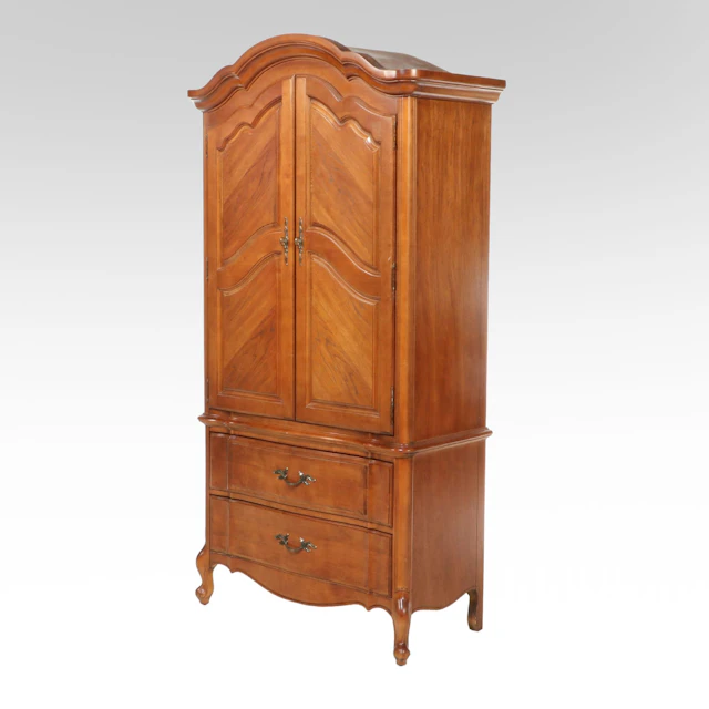 Stanley Furniture French Provincial Style Armoire, Late 20th Century