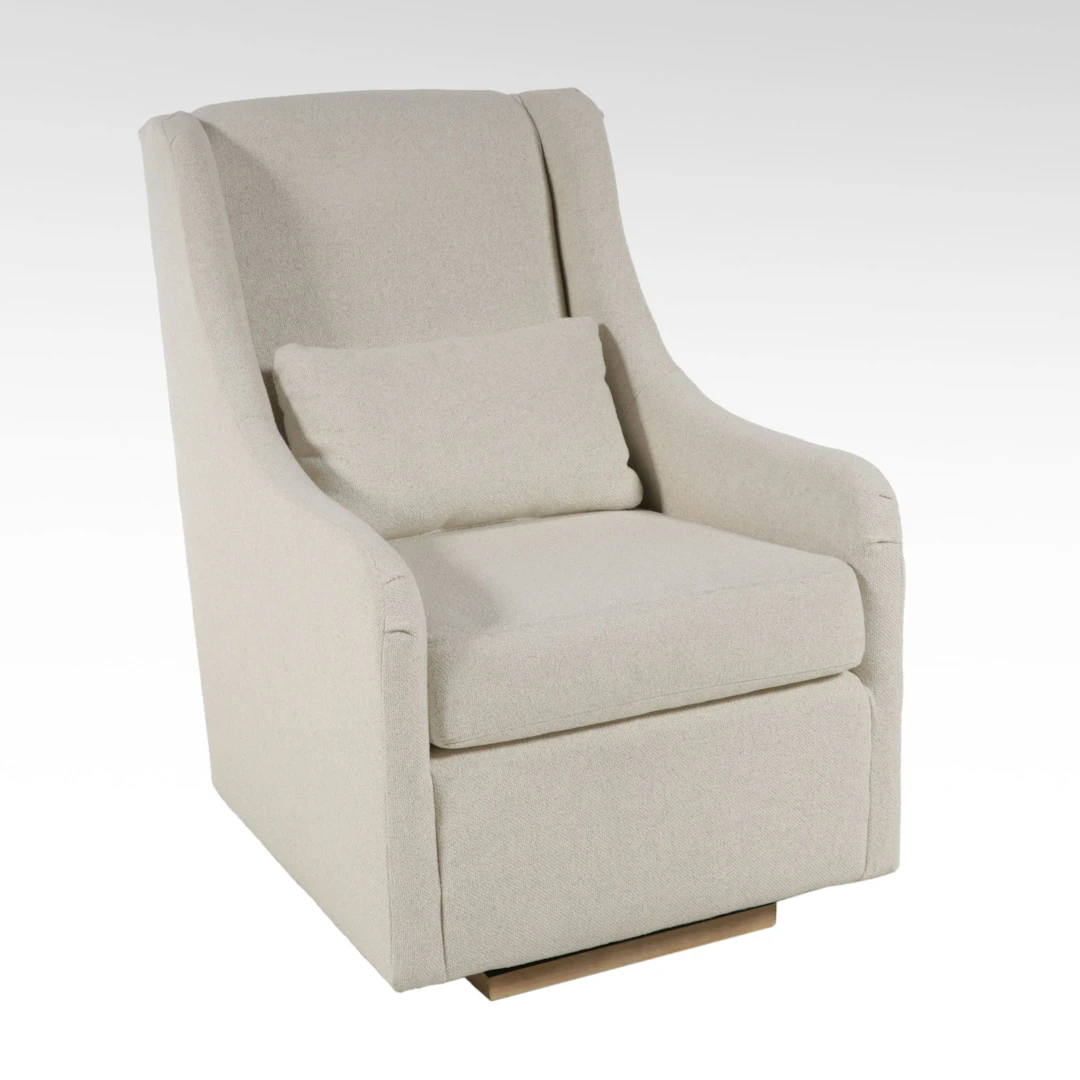 Pottery Barn Kids Upholstered Glider Chair with Lumbar Pillow, 21st Century