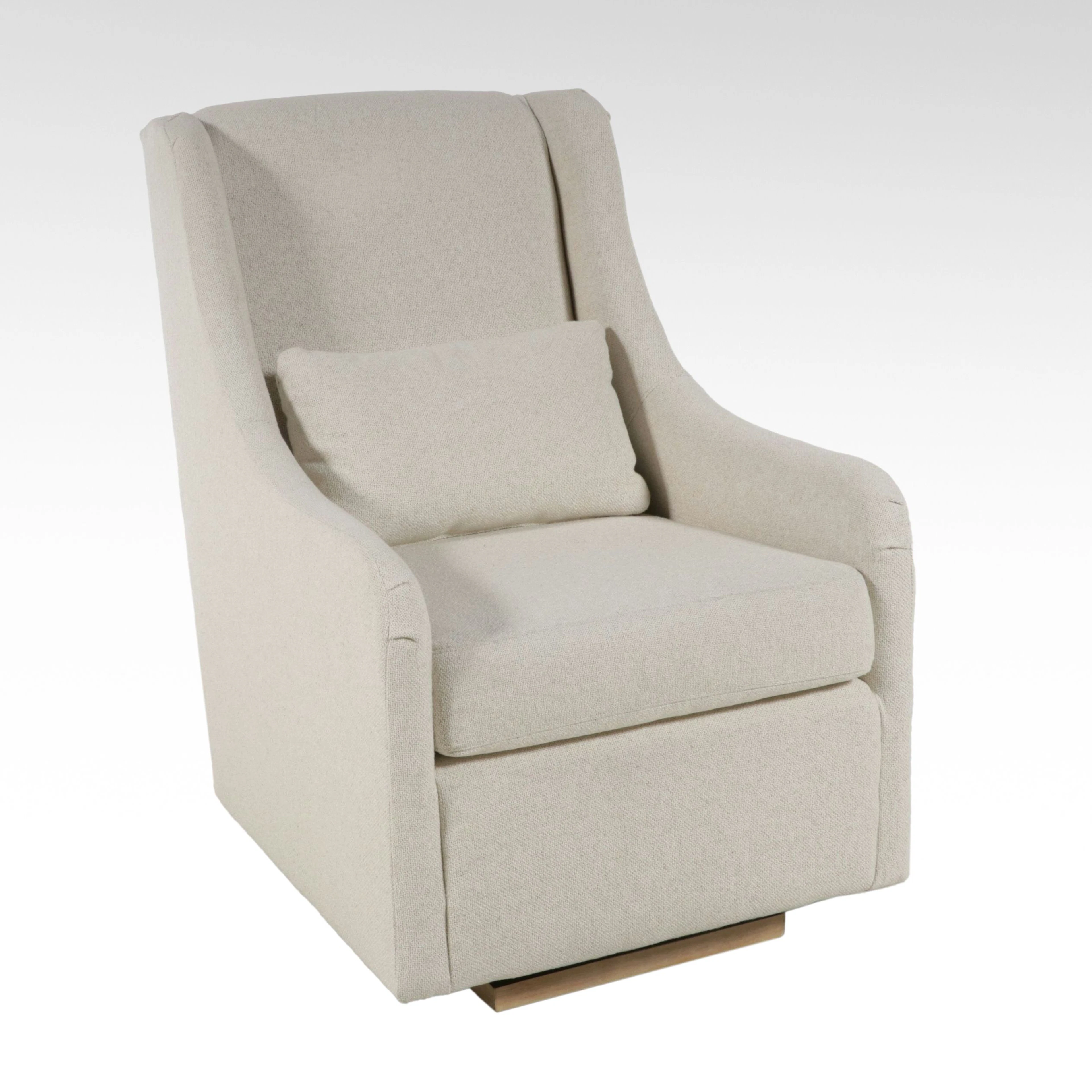 Pottery Barn Kids Upholstered Glider Chair with Lumbar Pillow, 21st Century