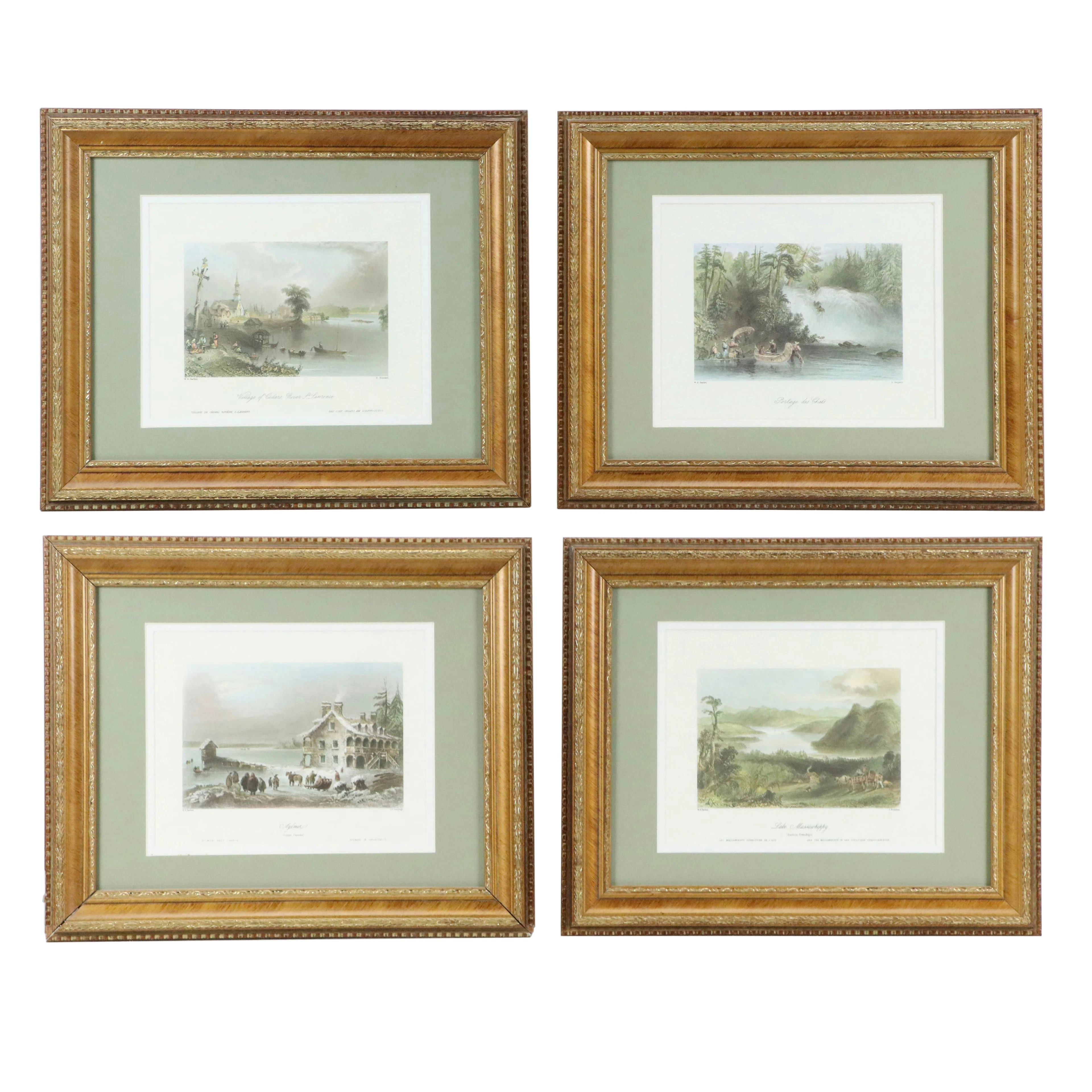 After W. H. Bartlett Collection of Offset Lithograph Waterside Scenes