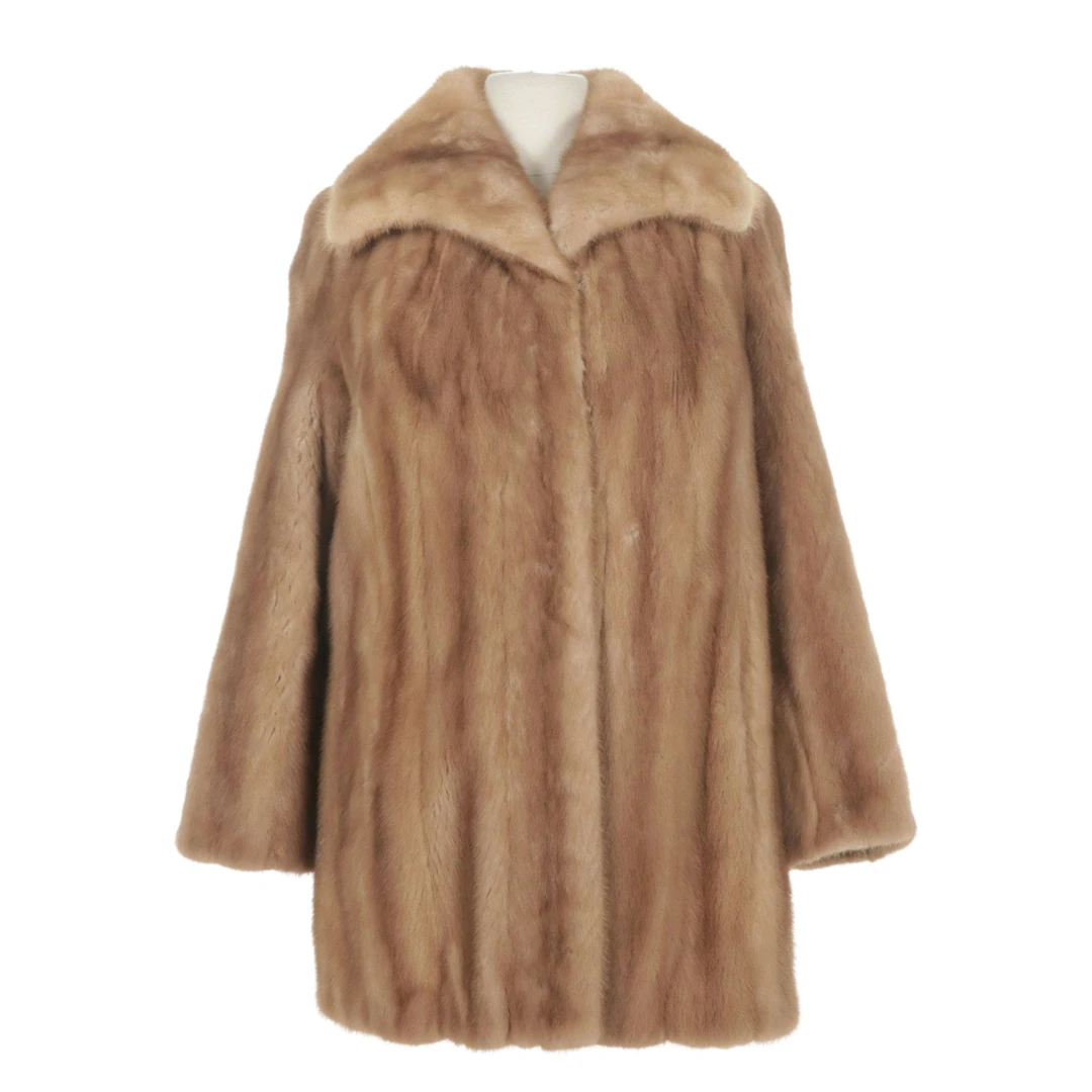 Pastel Mink Fur Stroller by Norman Wolovitz Furs