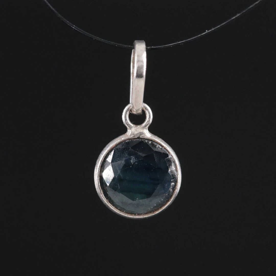 14K Sapphire Charm