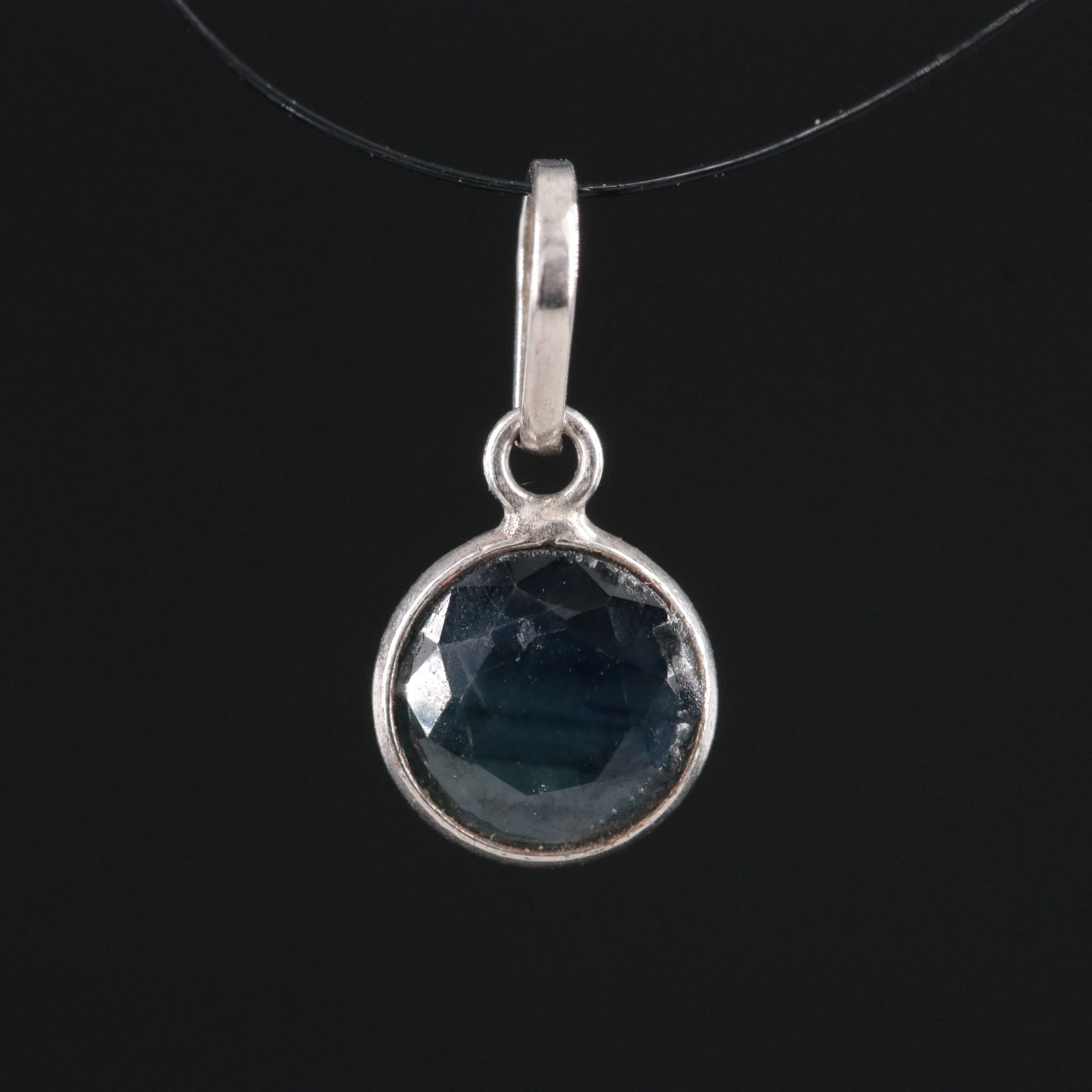 14K Sapphire Charm
