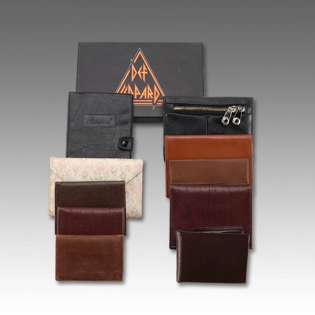 Def Leppard Embossed Passport Holder and Luggage Tag Set with Wallets
