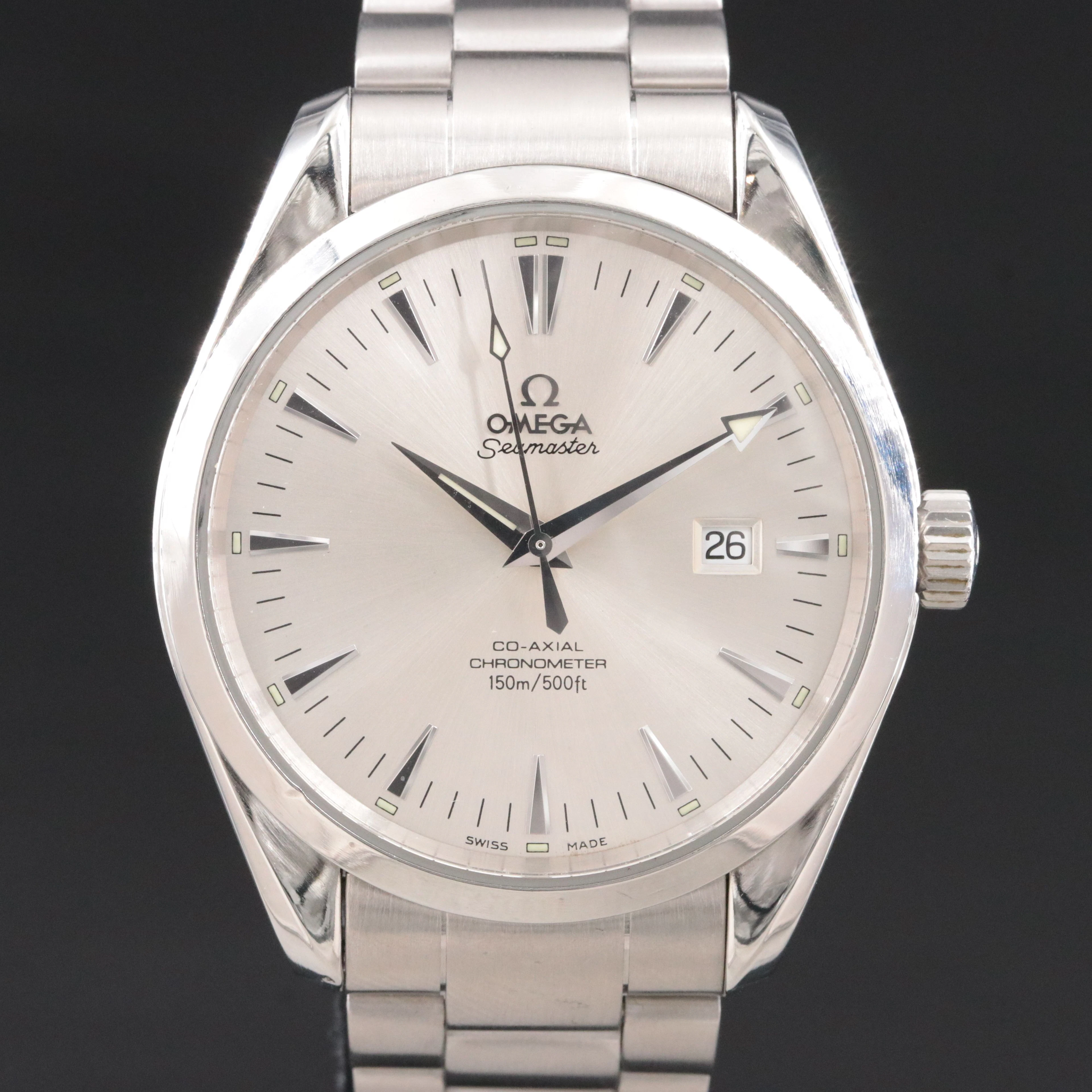 2006 Omega Seamaster Aqua Terra Steel On Steel Watch Ref. 2502.30.00