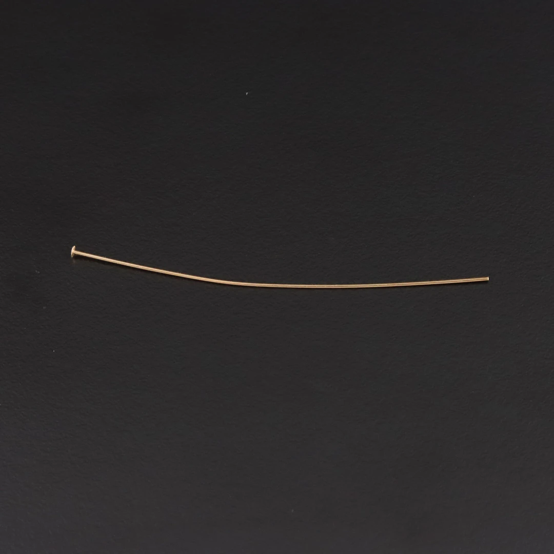 Gold-Tone Head Pin for Jewelry Crafting
