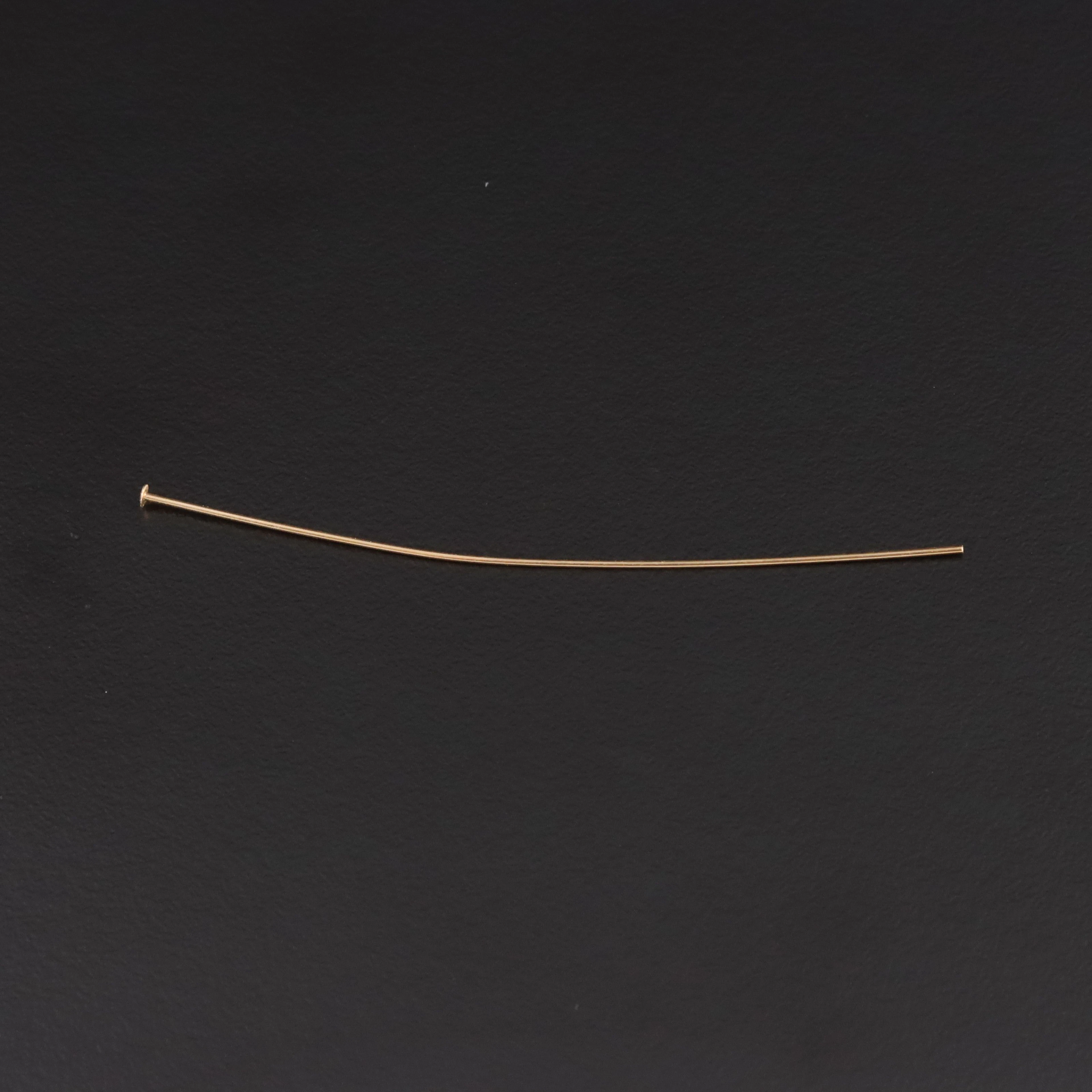 Gold-Tone Head Pin for Jewelry Crafting