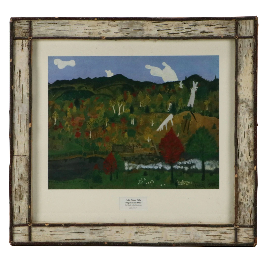 After Noah John Rondeau Offset Lithograph "Cold River City (Population One)"