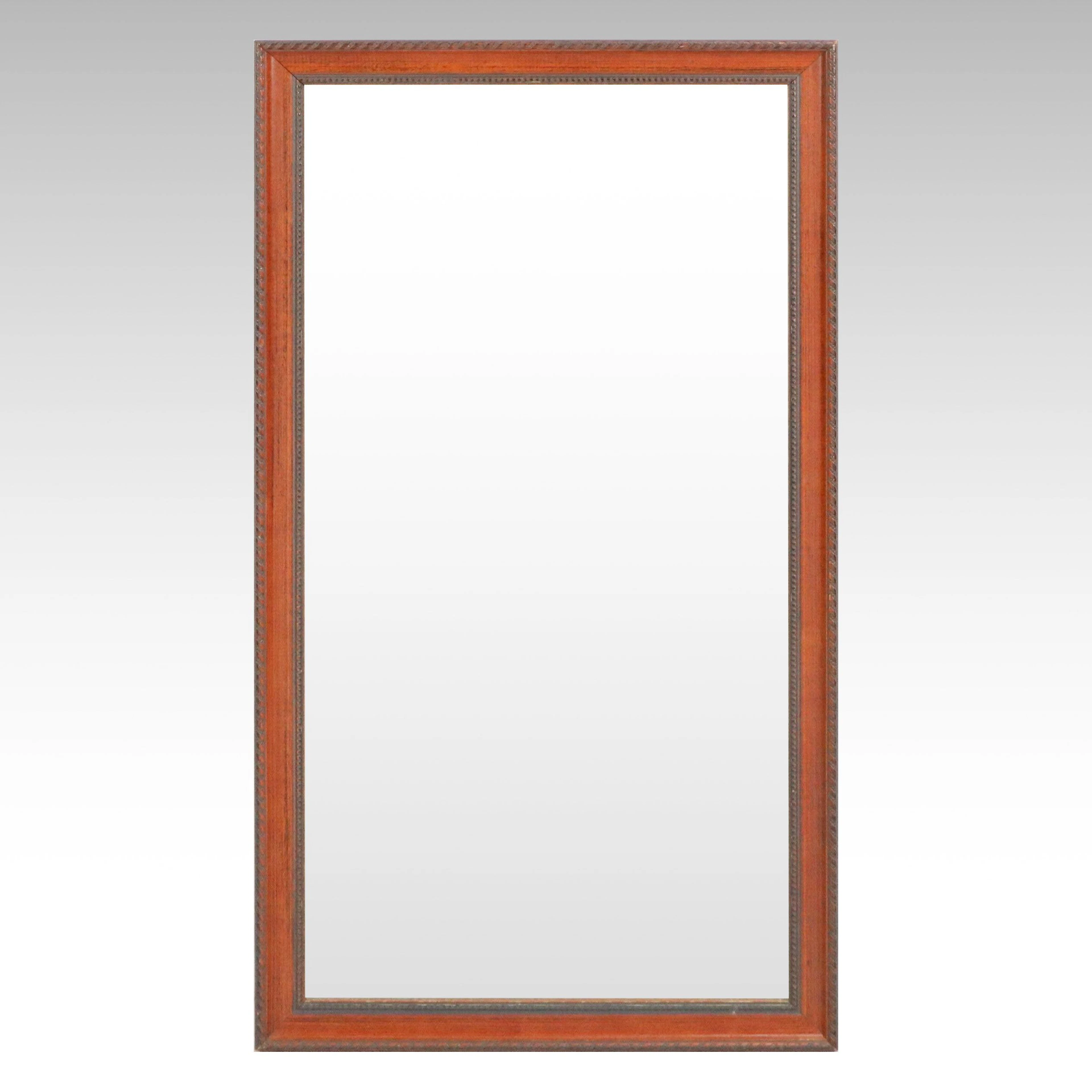 Rectangular Wooden Wall Mirror
