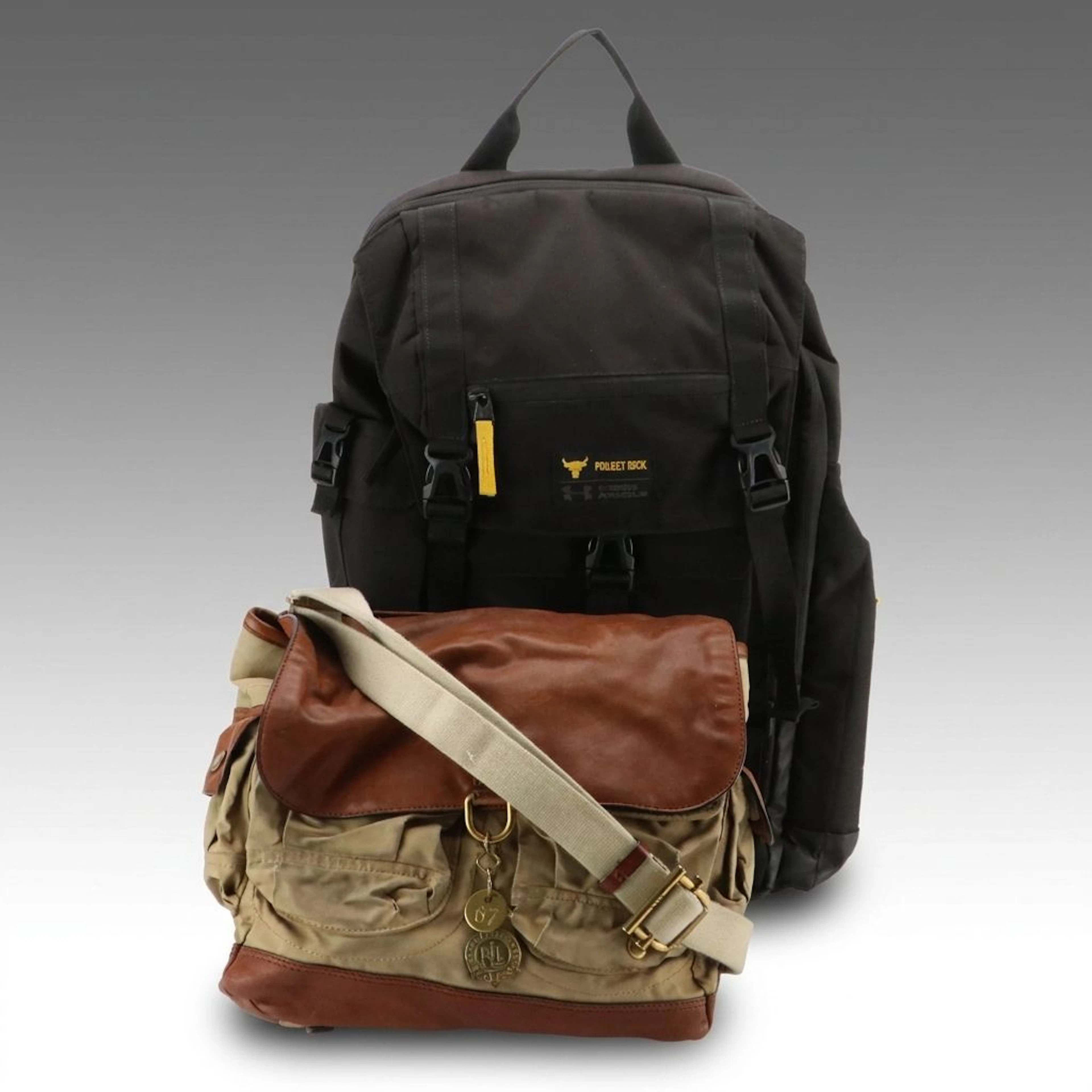 Lauren Ralph Lauren Messenger Bag and Under Armour Project Rock Backpack