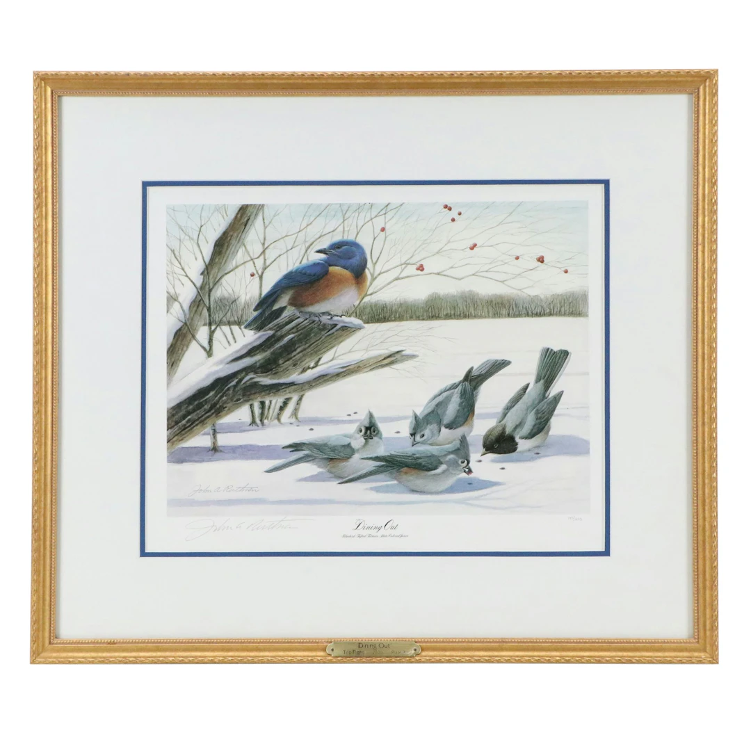 John A. Ruthven Offset Lithograph "Dining Out," 2000