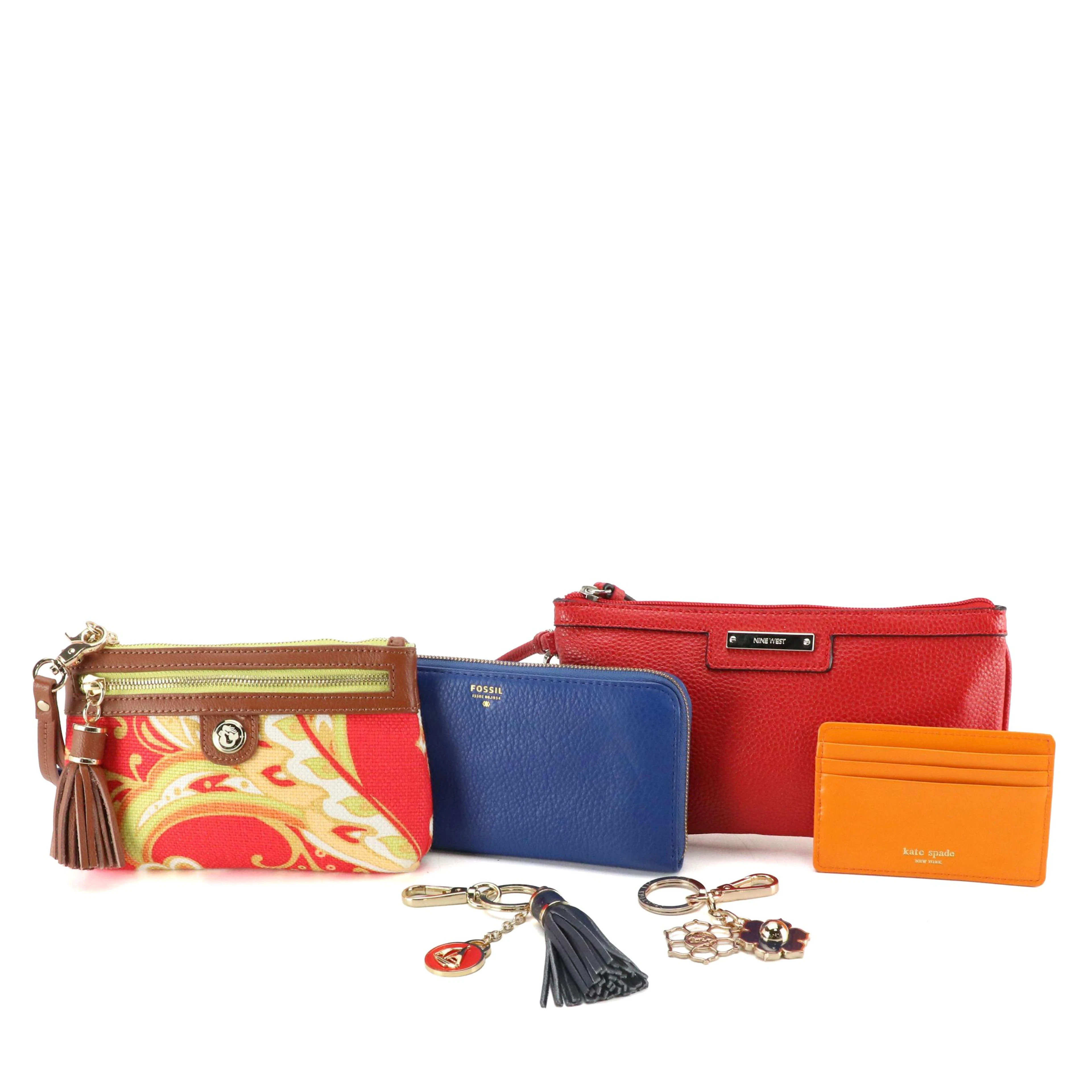 Kate Spade "Paper or Plastic" Card Holder, Spartina Bag Charms & Wristlet, More