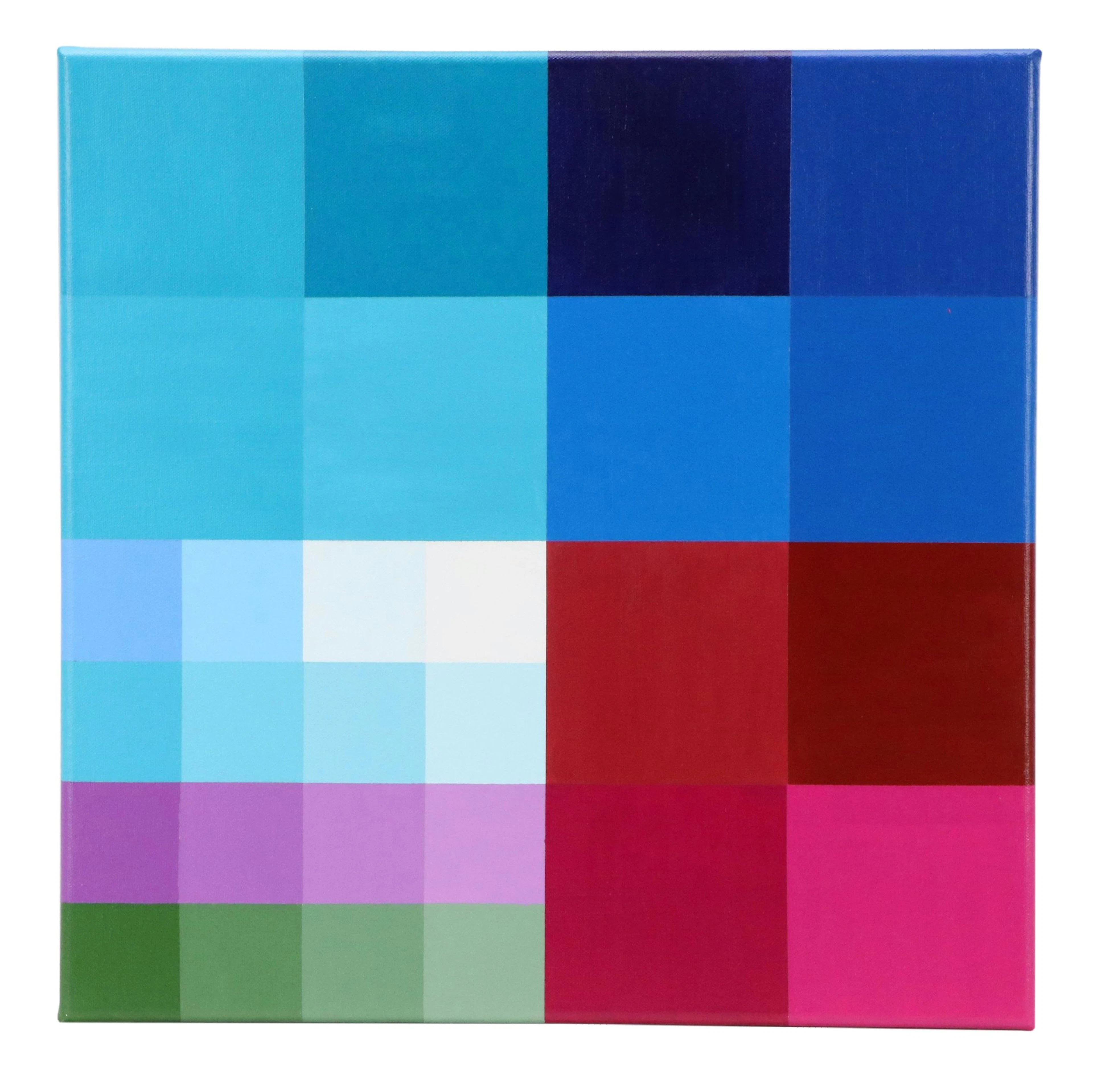 deSanto Op Art Acrylic Painting, 2026