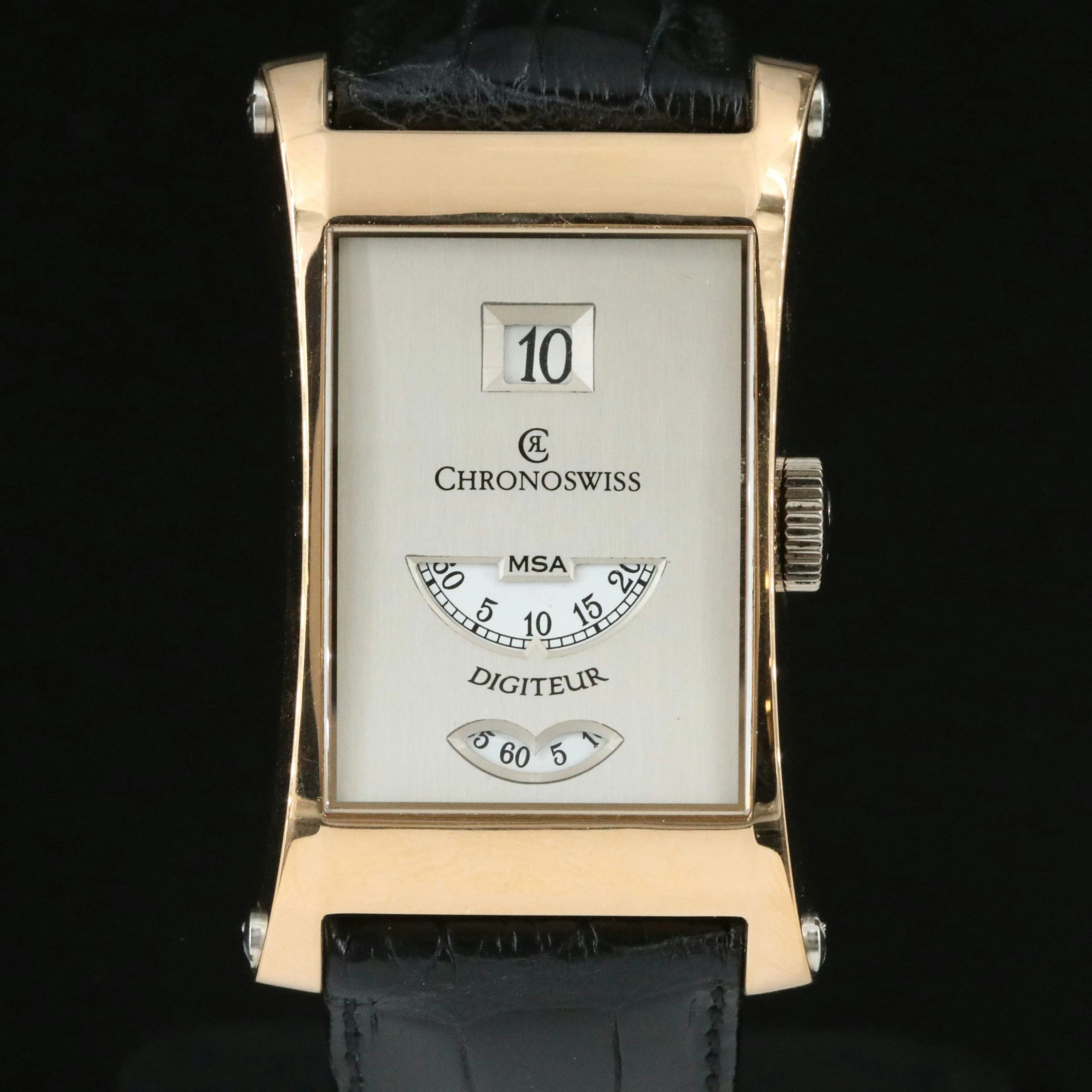 Chronoswiss Digiteur MSA 18K Rose Gold Limited Edition 04/99 Watch CH 1371 RW