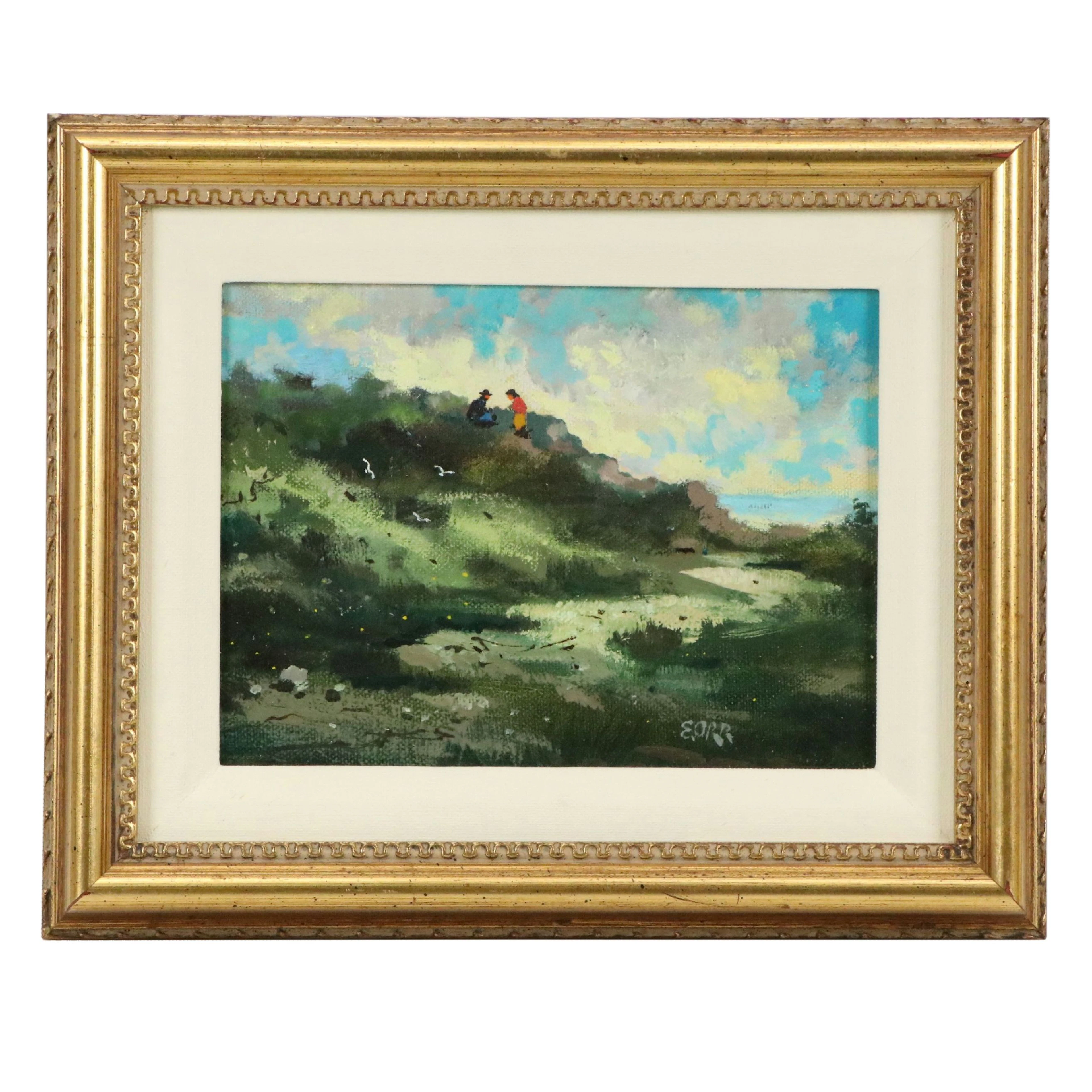 Elliot Orr Oil Painting "Rendezvous," 1975