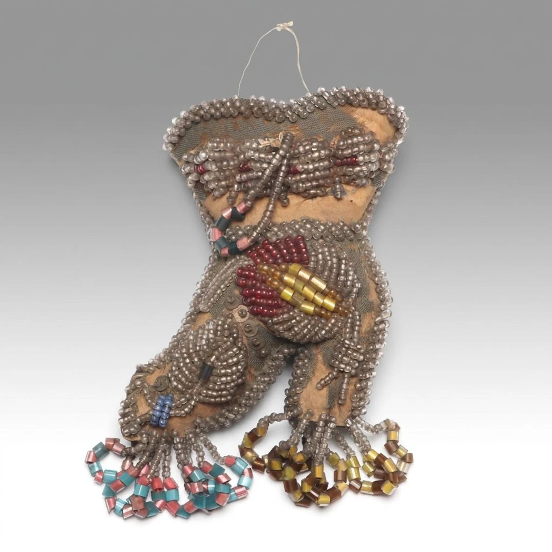 Iroquois Handcrafted Beaded Pincushion, Late 19th Century