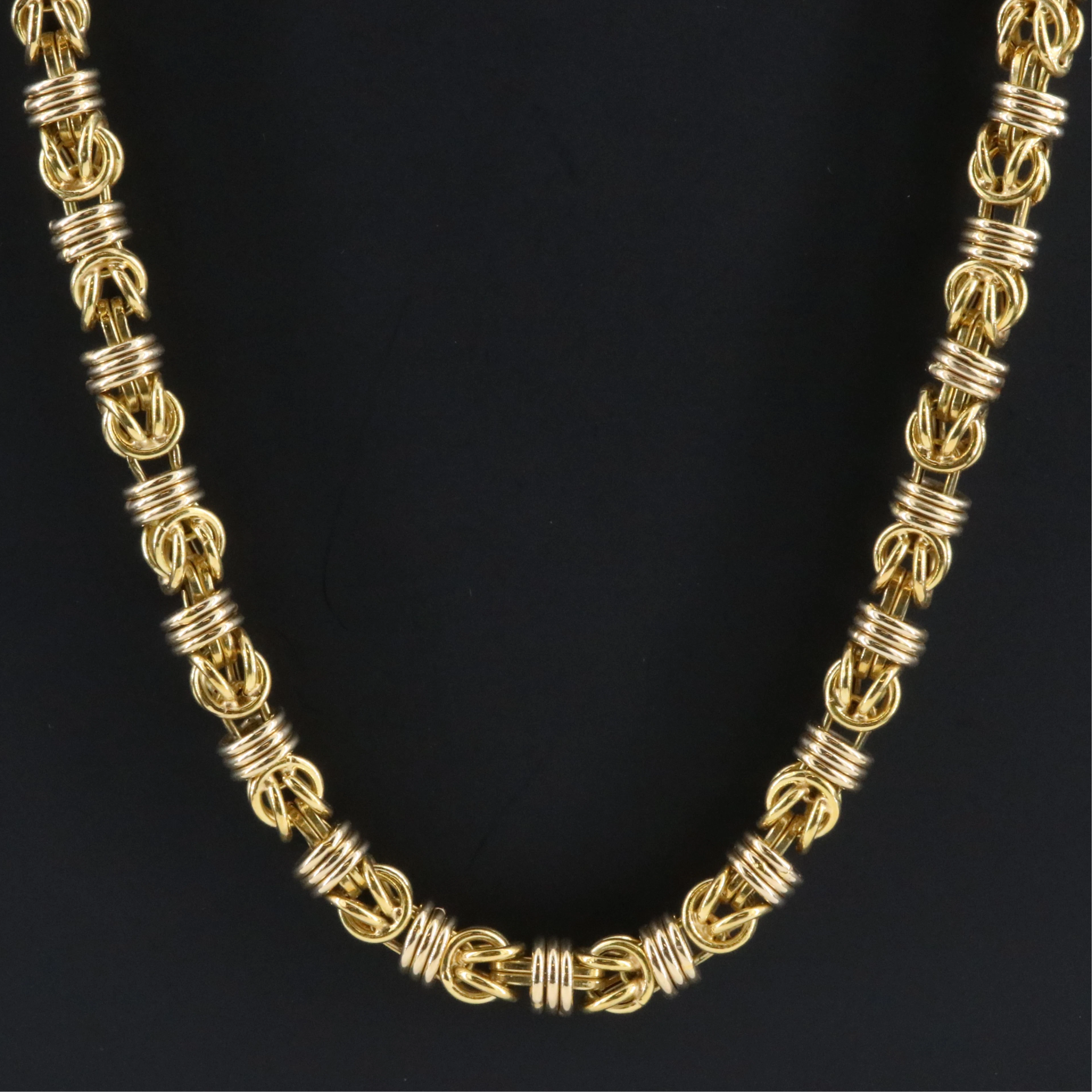 18K Fancy Byzantine Chain Necklace