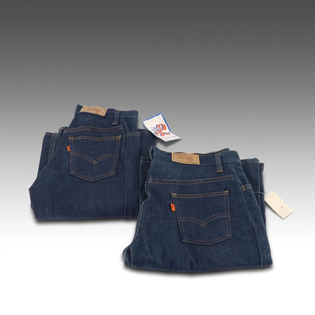 Vintage Deadstock Women's Levi's Orange Tab Bell-Bottom Jeans