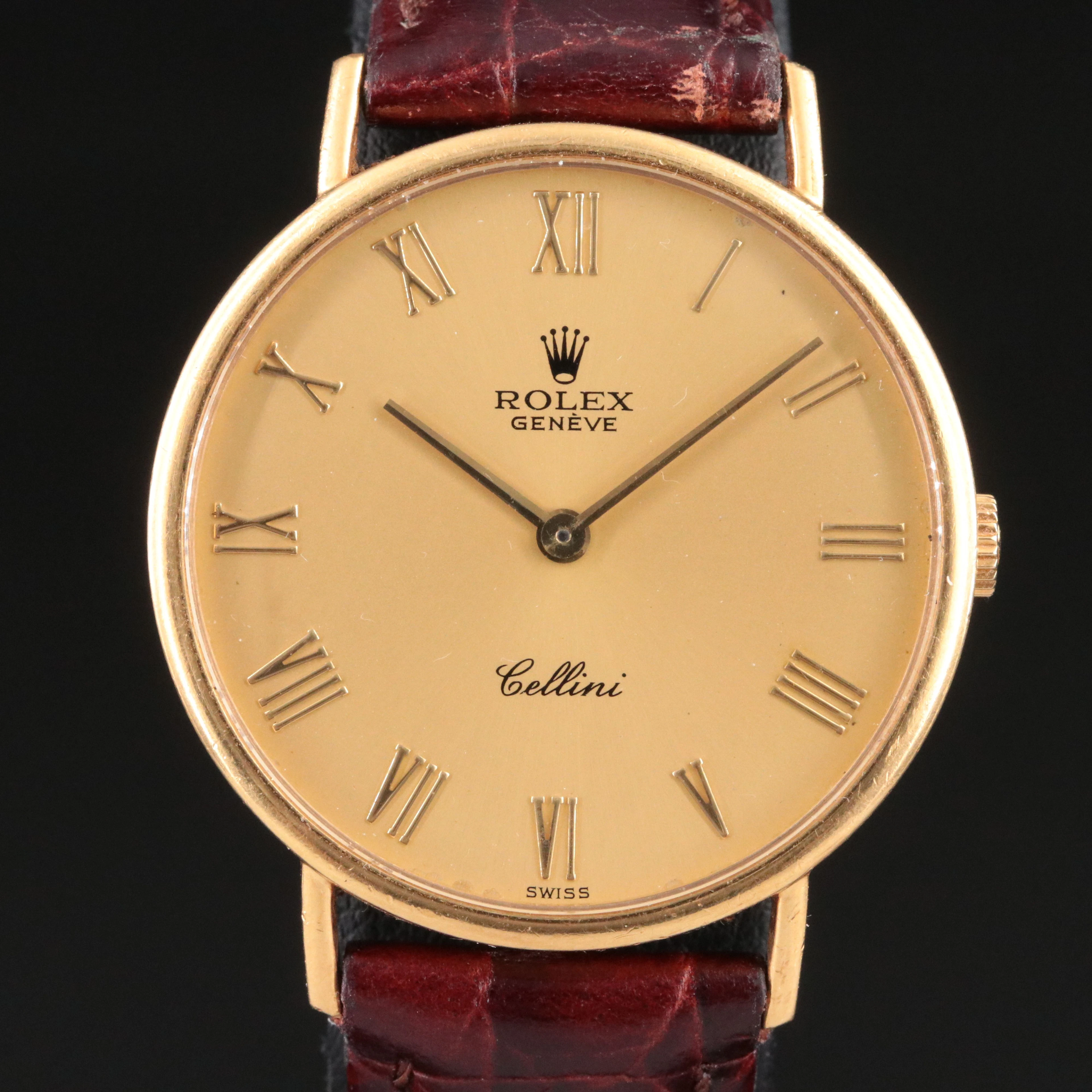1987 - 1988 Rolex Cellini 18K Stem Wind Watch Ref. 5112