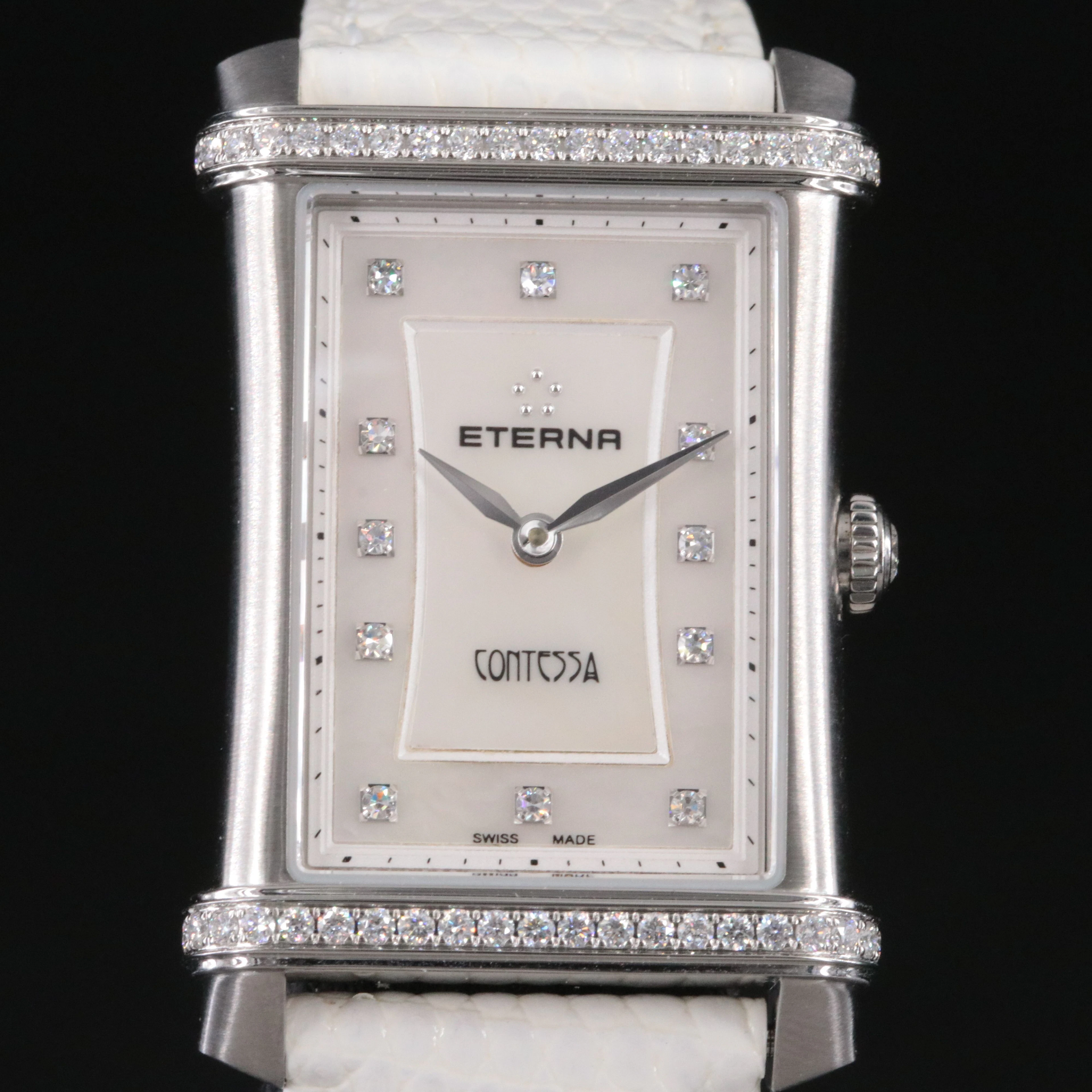 Eterna Contessa Diamond Quartz Watch 2410.48