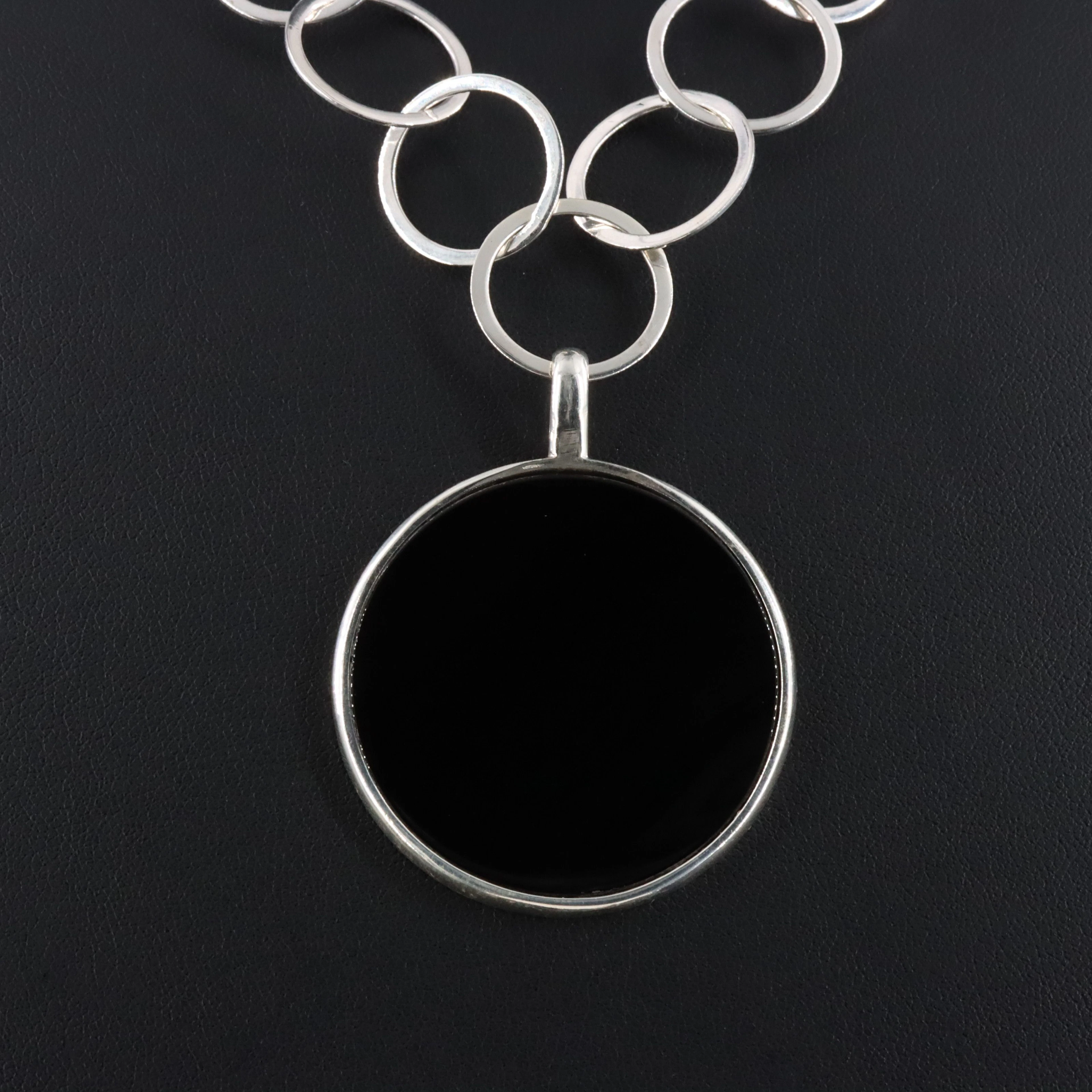 EXEX by Claudia Agudelo Sterling Black Onyx Necklace