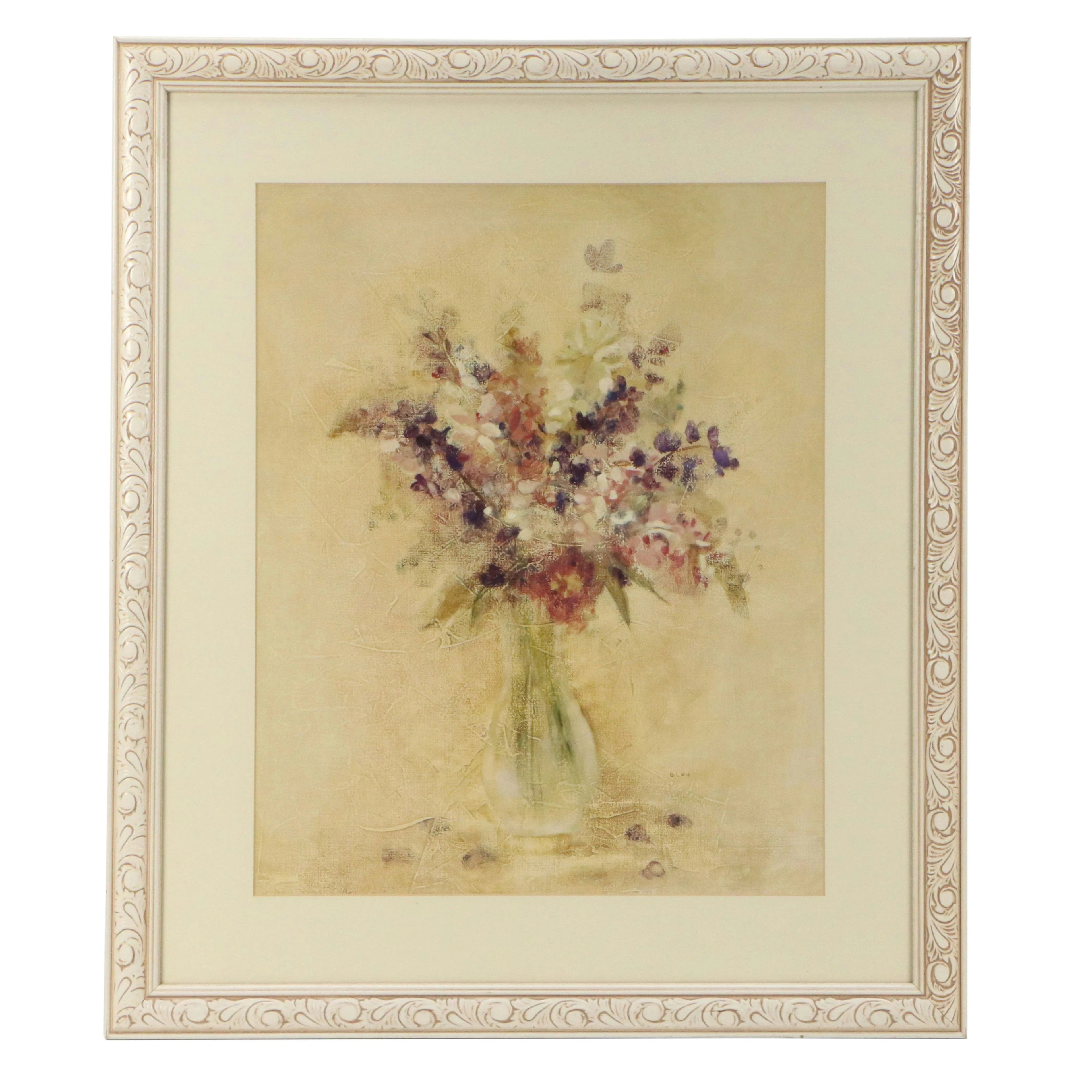 After Cheri Blum Offset Lithograph of Floral Bouquet in Vase