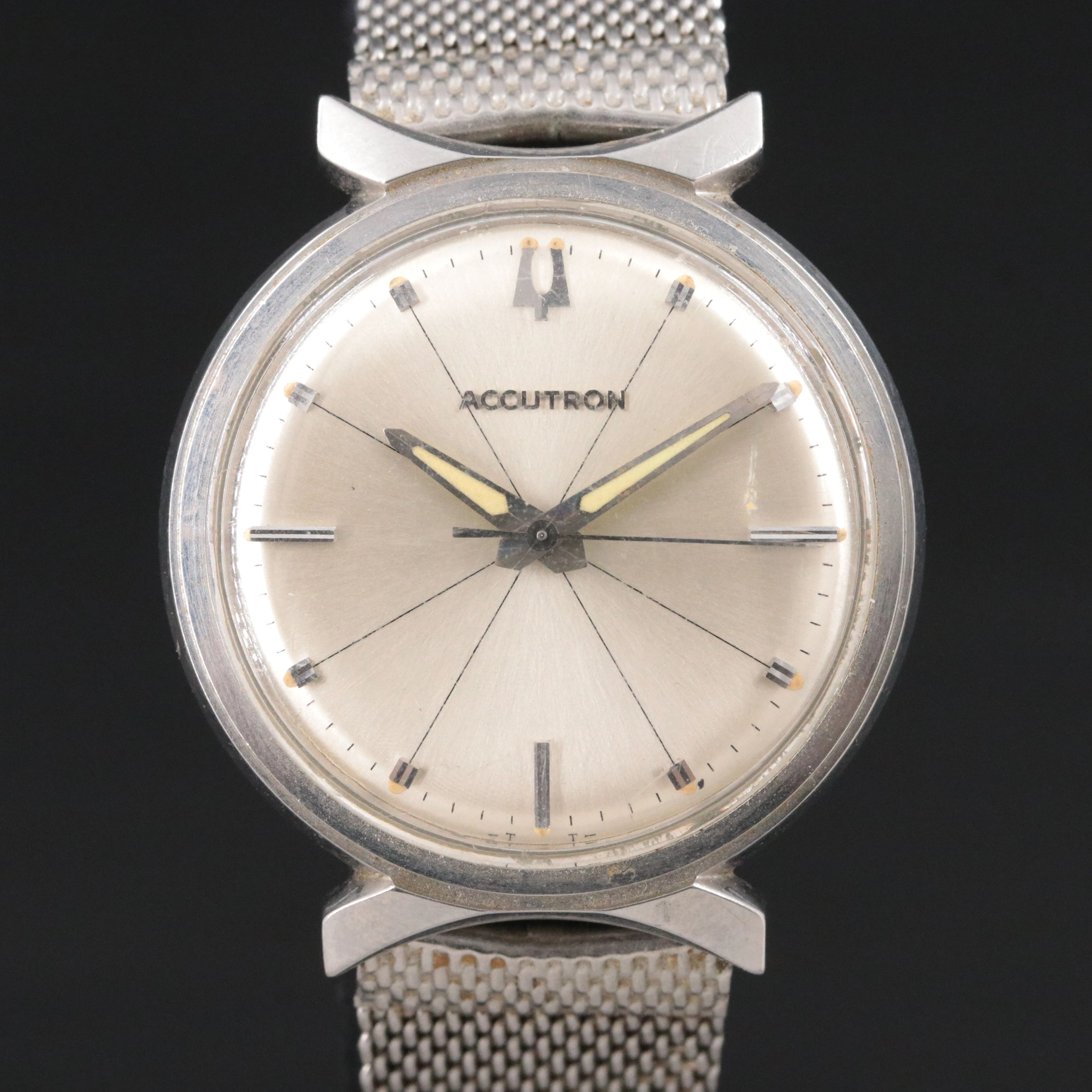 Vintage Bulova Accutron Stainless Steel Watch Model # 28336