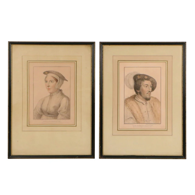 Portrait Stipple Engravings After Hans Holbein, 1799